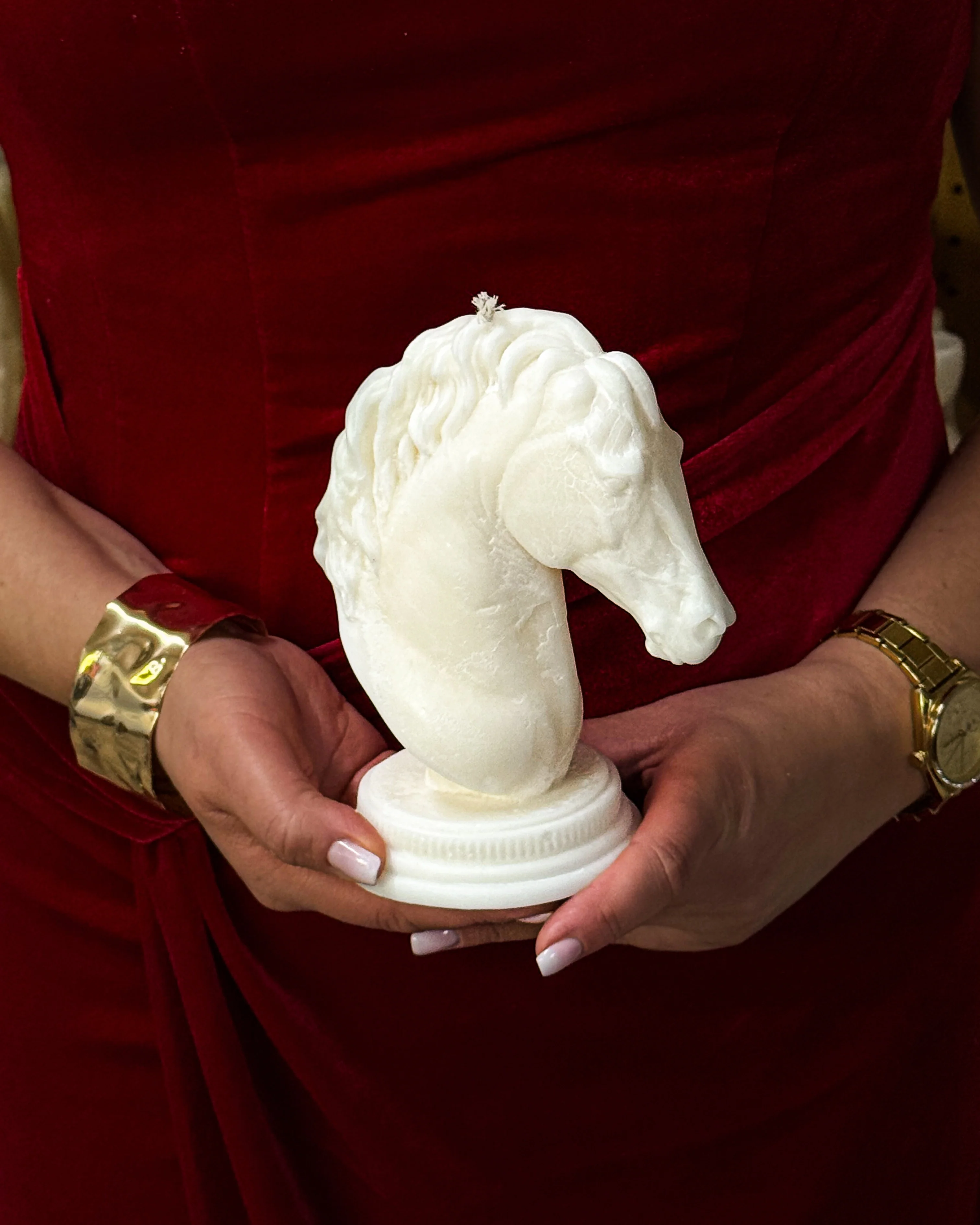 Świeca z wosku palmowego Horse Head 360 g - Image 4