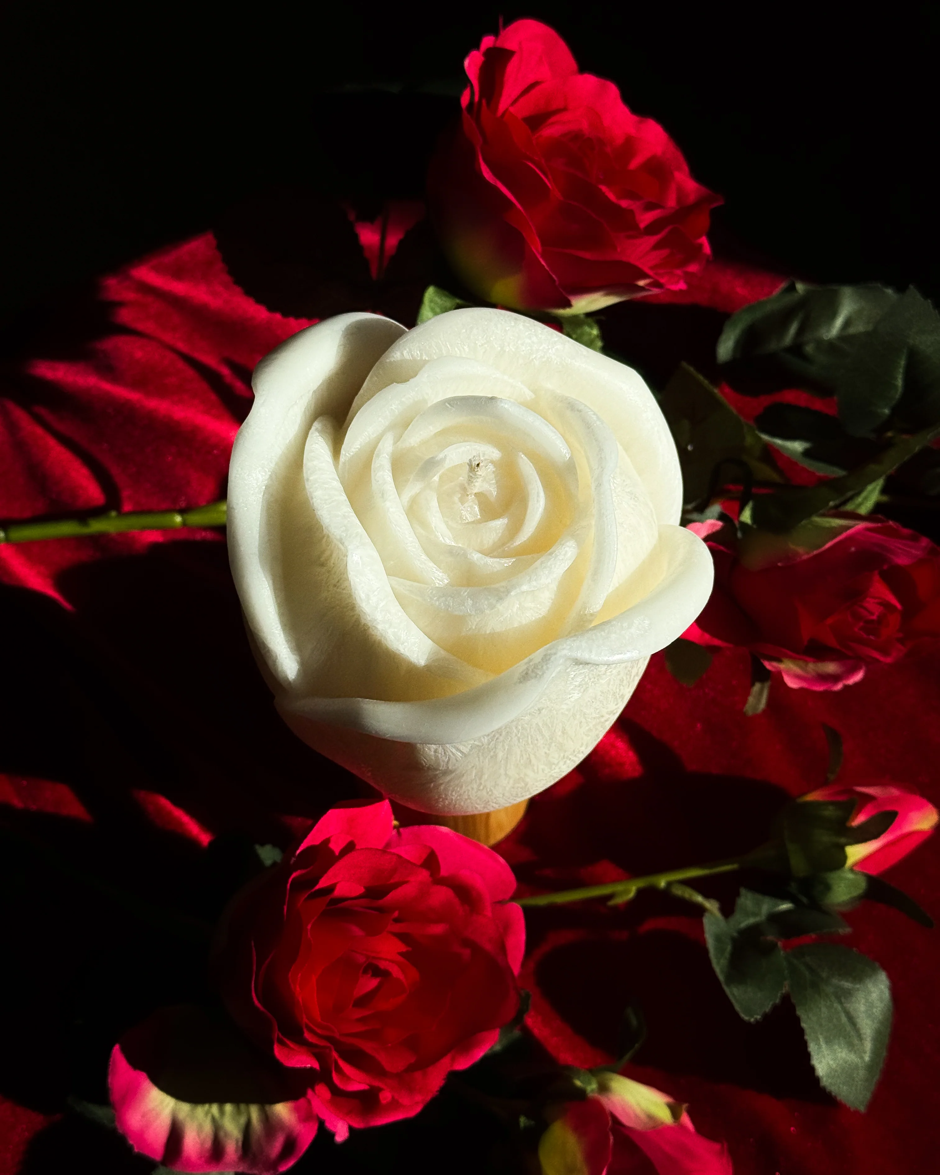 Świeca z wosku palmowego Rose 640 g - Image 4