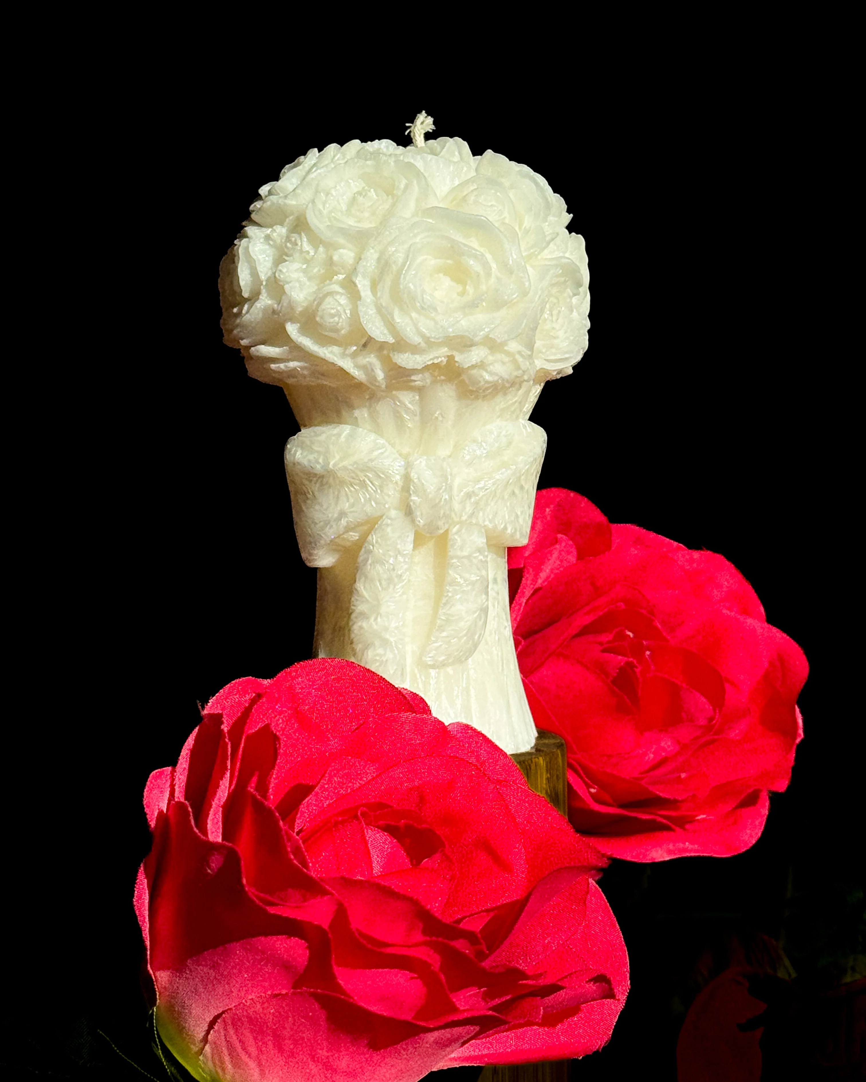 Świeca z wosku palmowego Rose Bouquet 210 g - Image 2