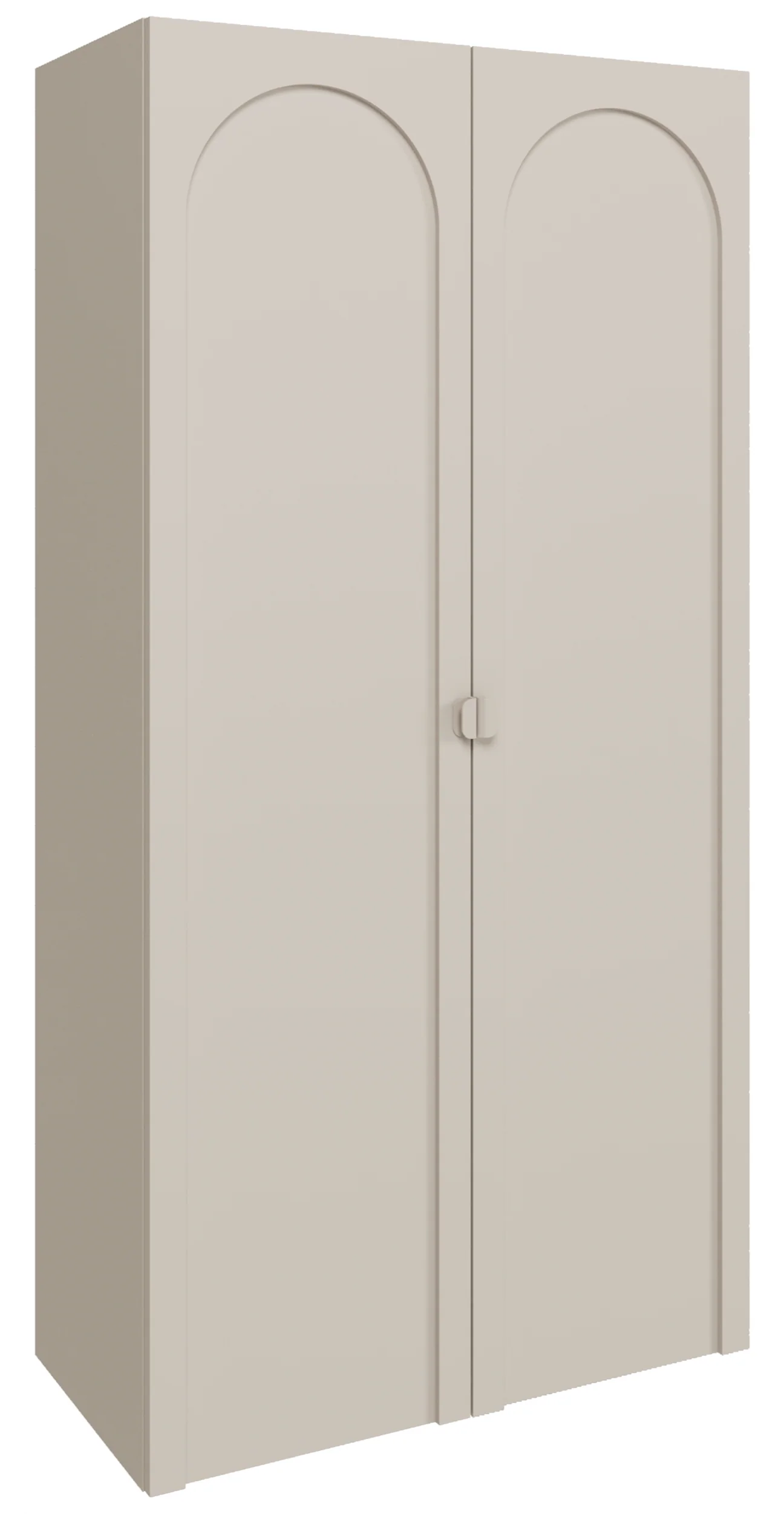Szafa dwudrzwiowa Arkadia z frezowanym frontem 100 cm kaszmir