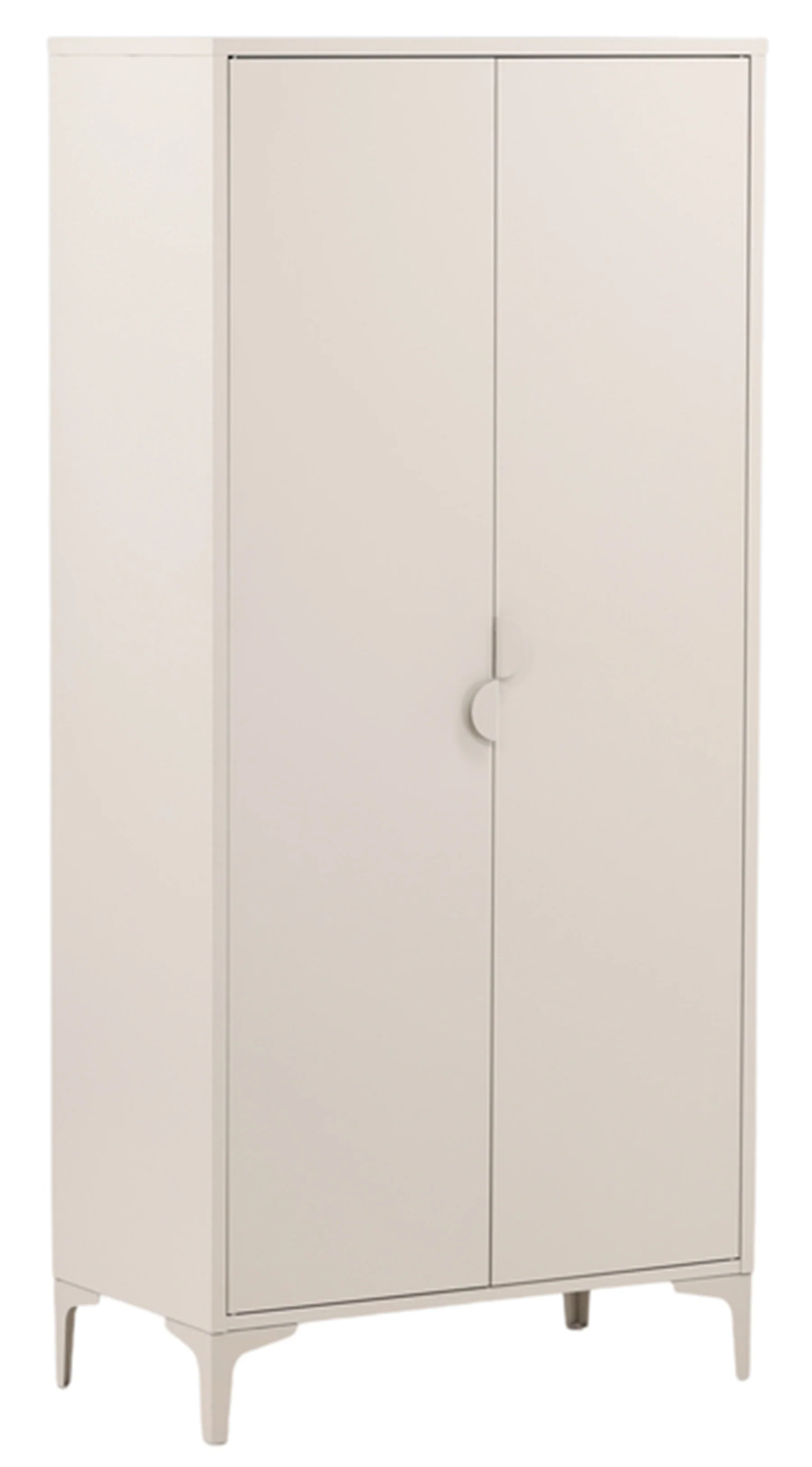 Szafa dwudrzwiowa Piring 85 cm beżowa metalowa - Image 6