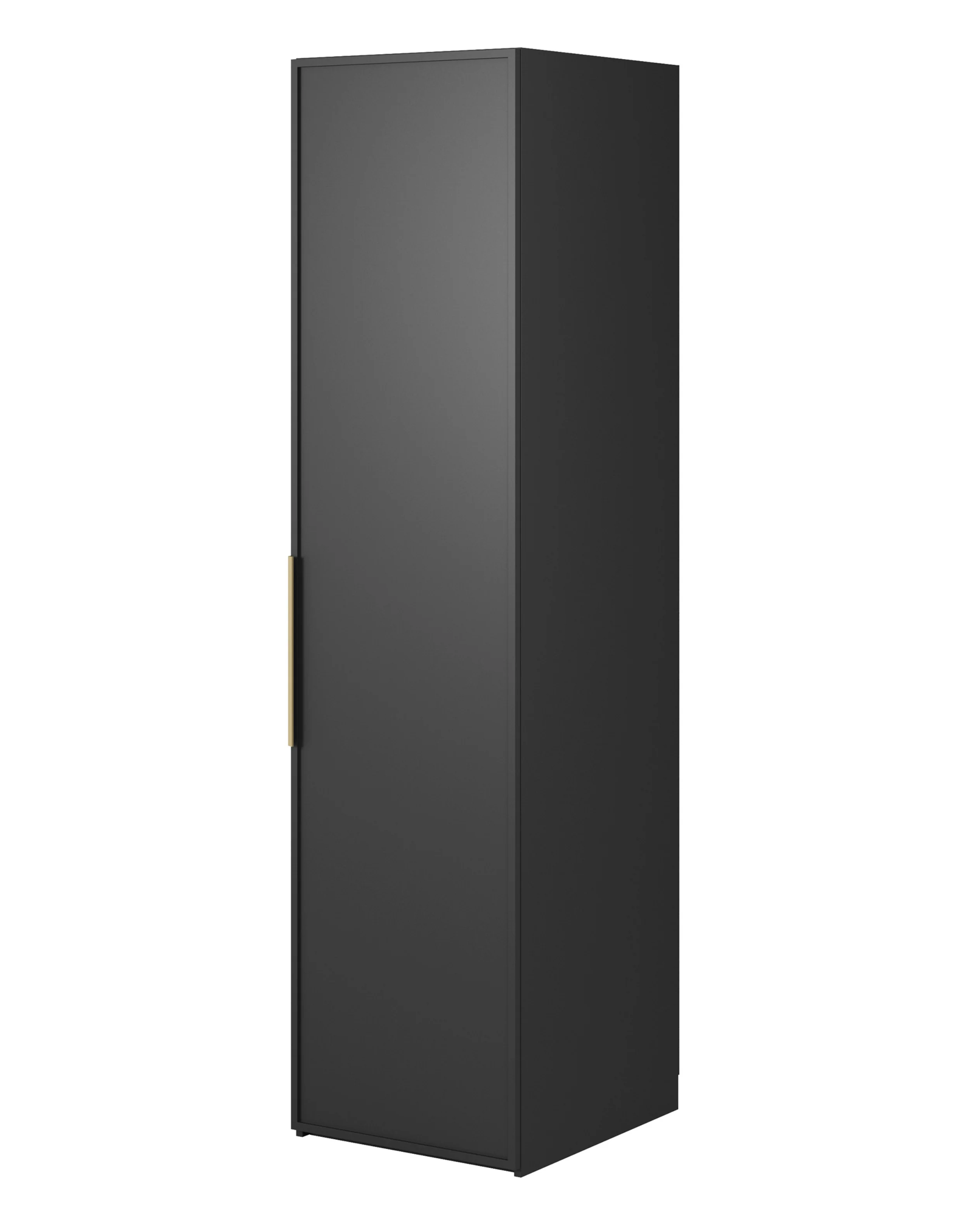 Szafa jednodrzwiowa Frame z drążkiem 50 cm Czarna