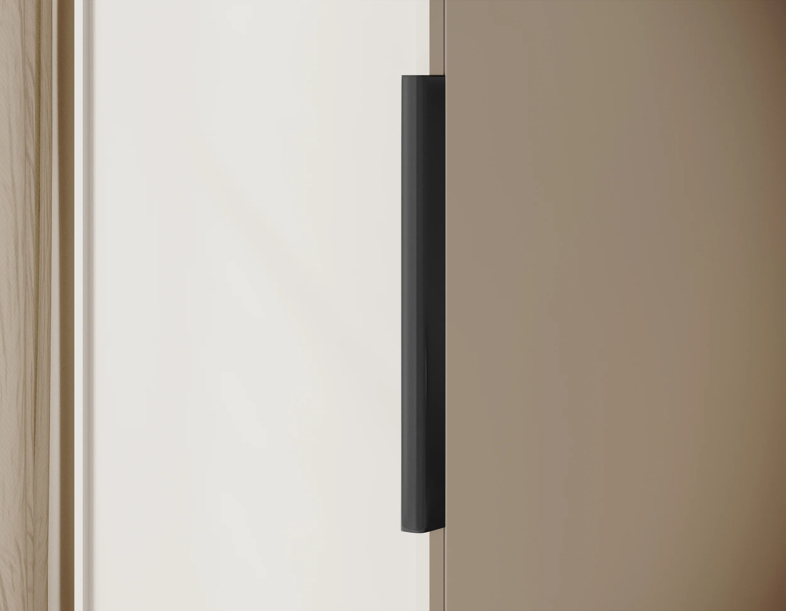Szafa jednodrzwiowa Frame z drążkiem, półkami i kontenerkiem 50 cm Biała - Image 5