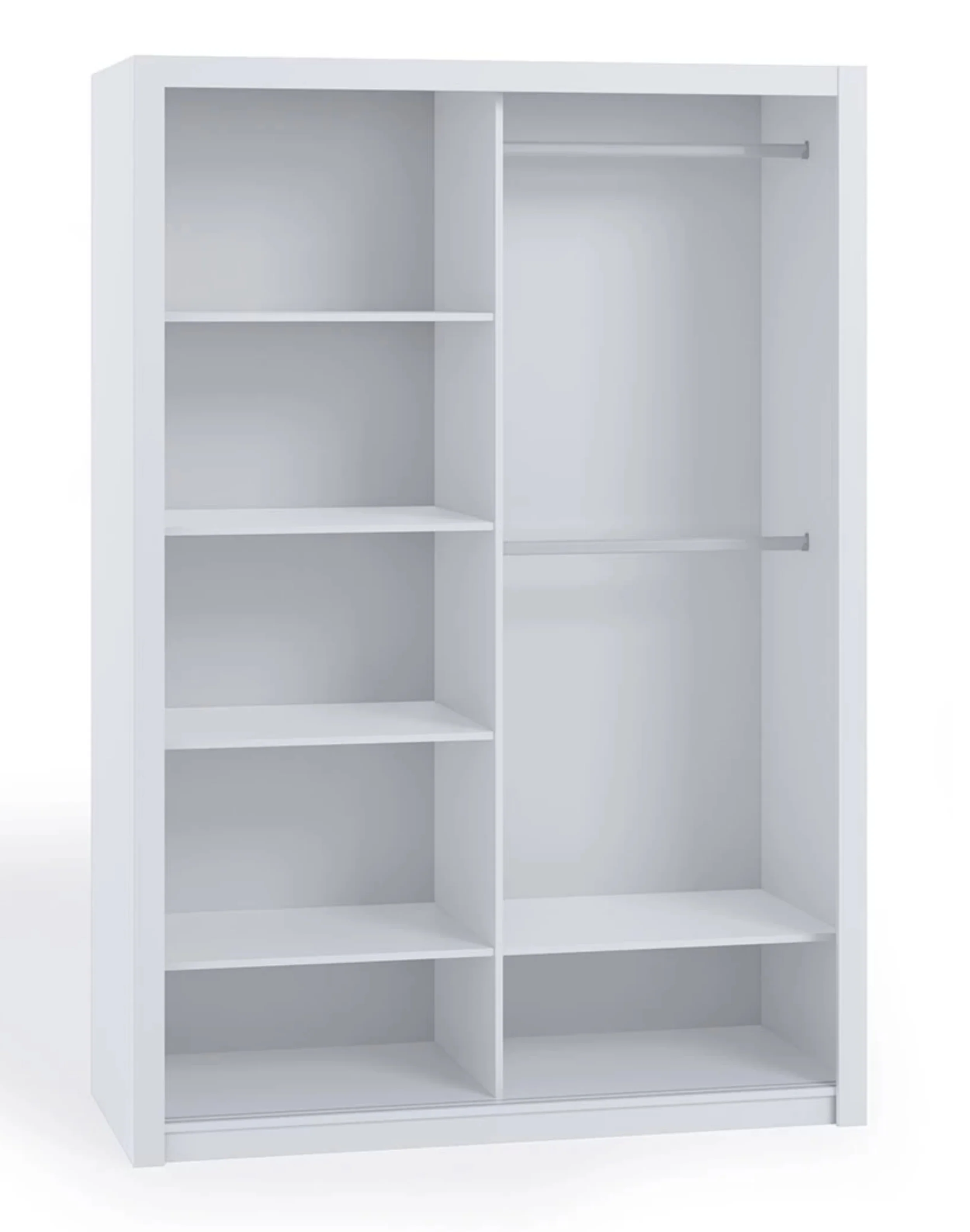 Szafa Rinker 150 cm z lustrem Biały - Image 3