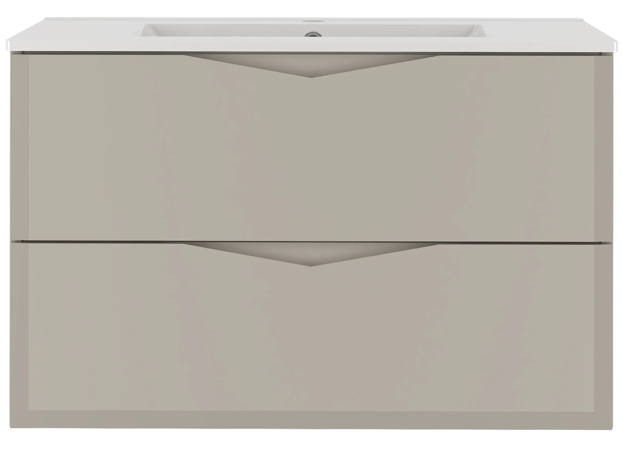 Szafka łazienkowa Delica z umywalką 80 cm szary beż - Image 4