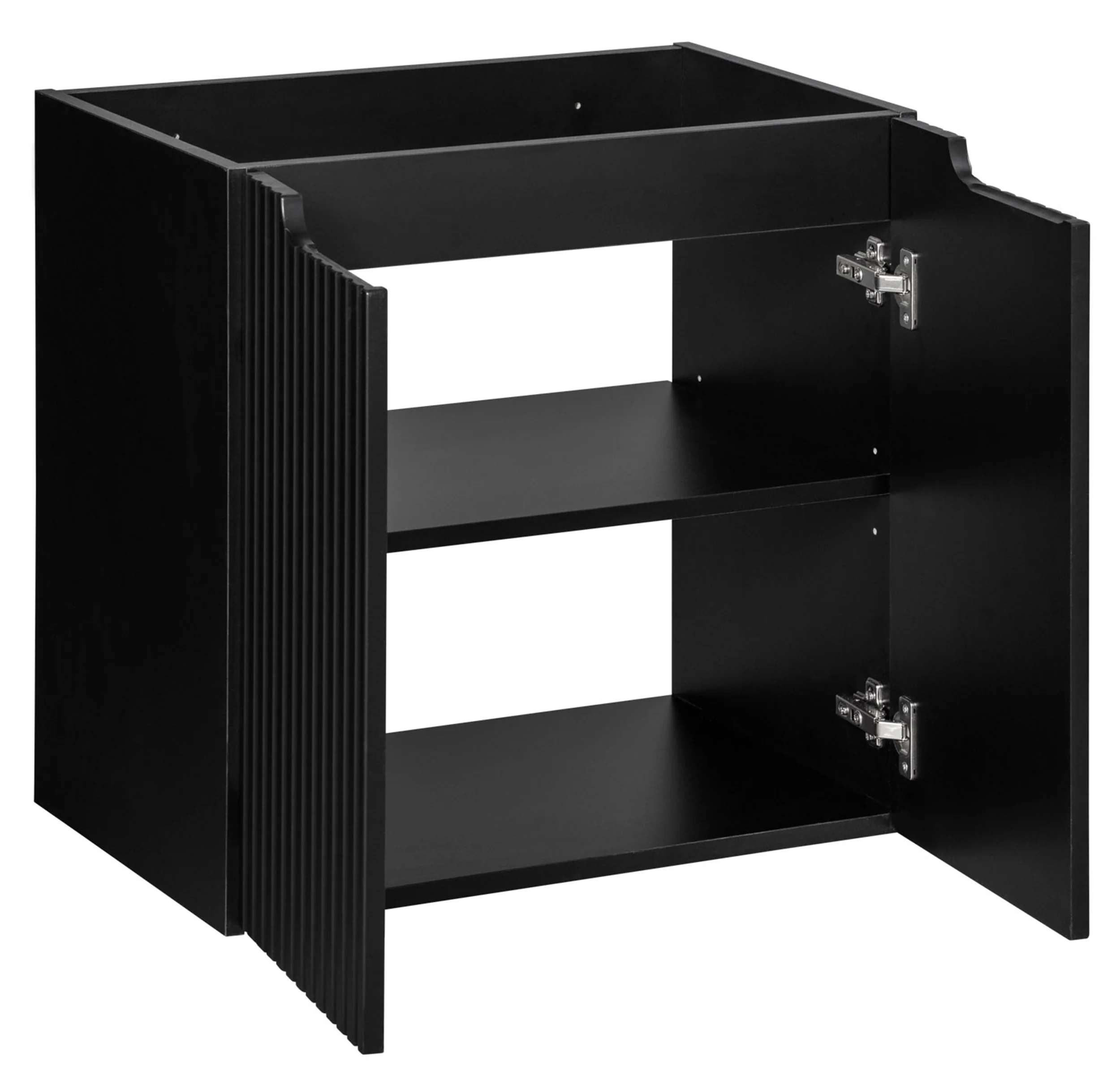 Szafka łazienkowa dwudrzwiowa Novia z blatem 60 cm czarna - Image 5