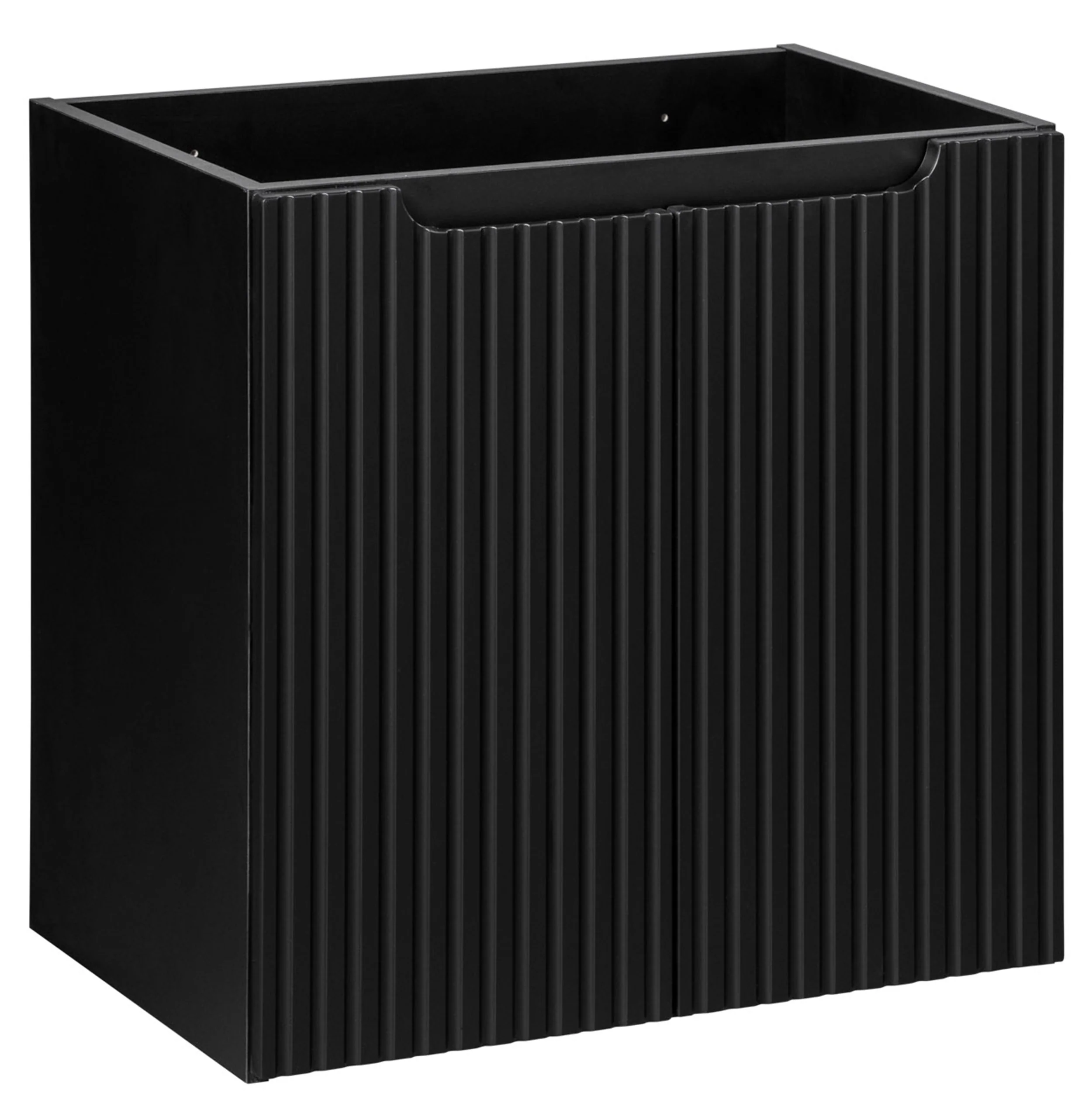 Szafka łazienkowa dwudrzwiowa Novia z blatem 60 cm czarna / dąb - Image 2
