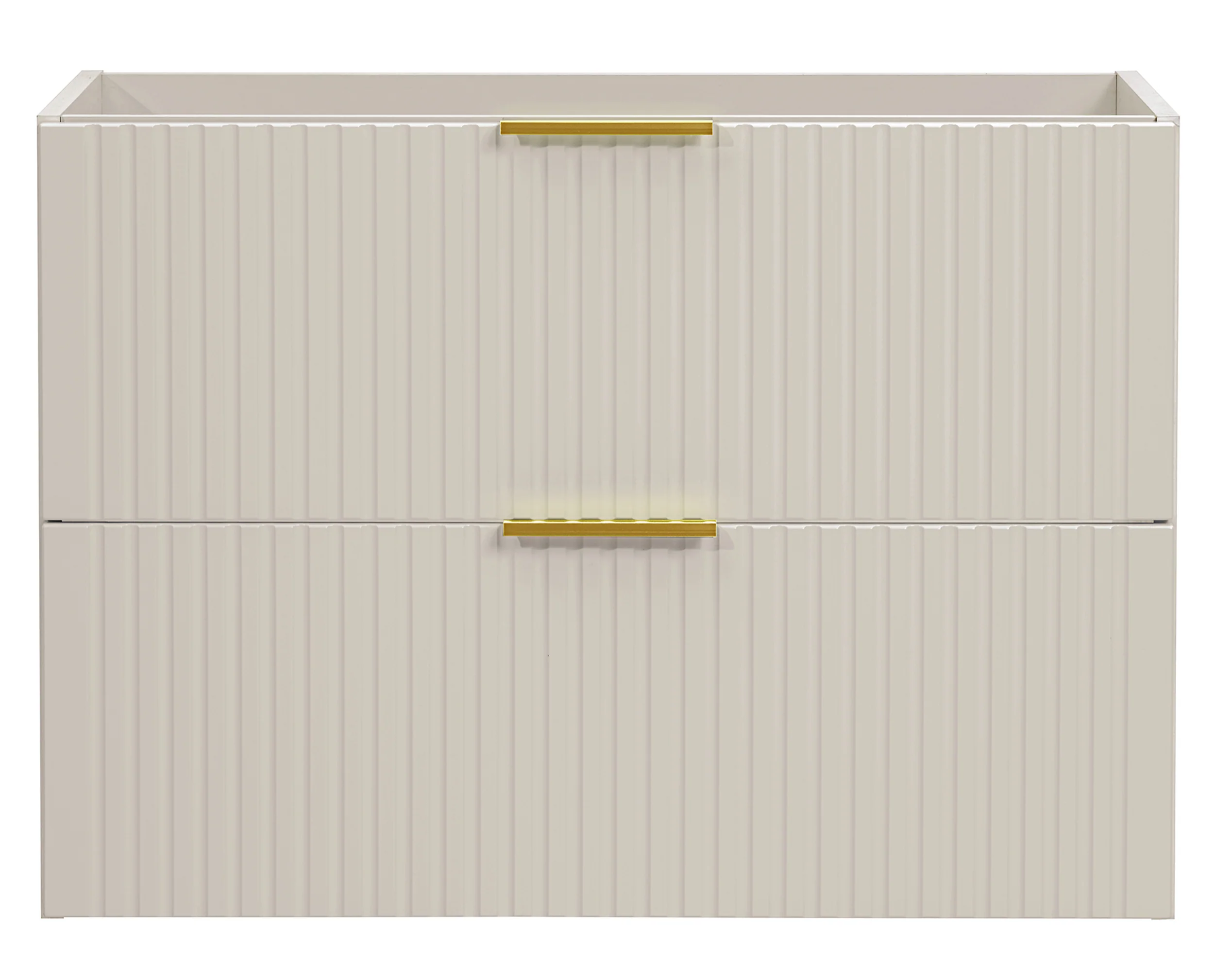 Szafka łazienkowa dwuszufladowa Temirni z blatem 80 cm beżowa - Image 6
