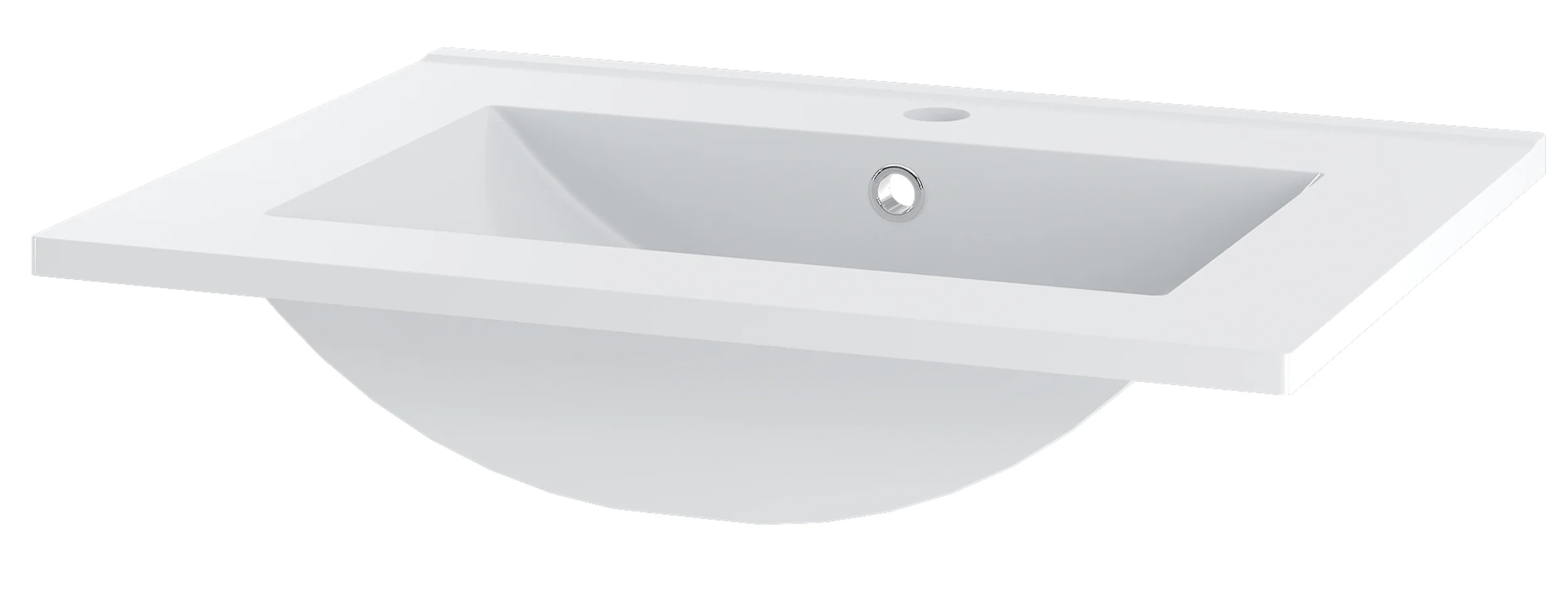 Szafka łazienkowa z umywalką Stella 60 cm ryflowane fronty orzech / czarny mat - Image 8