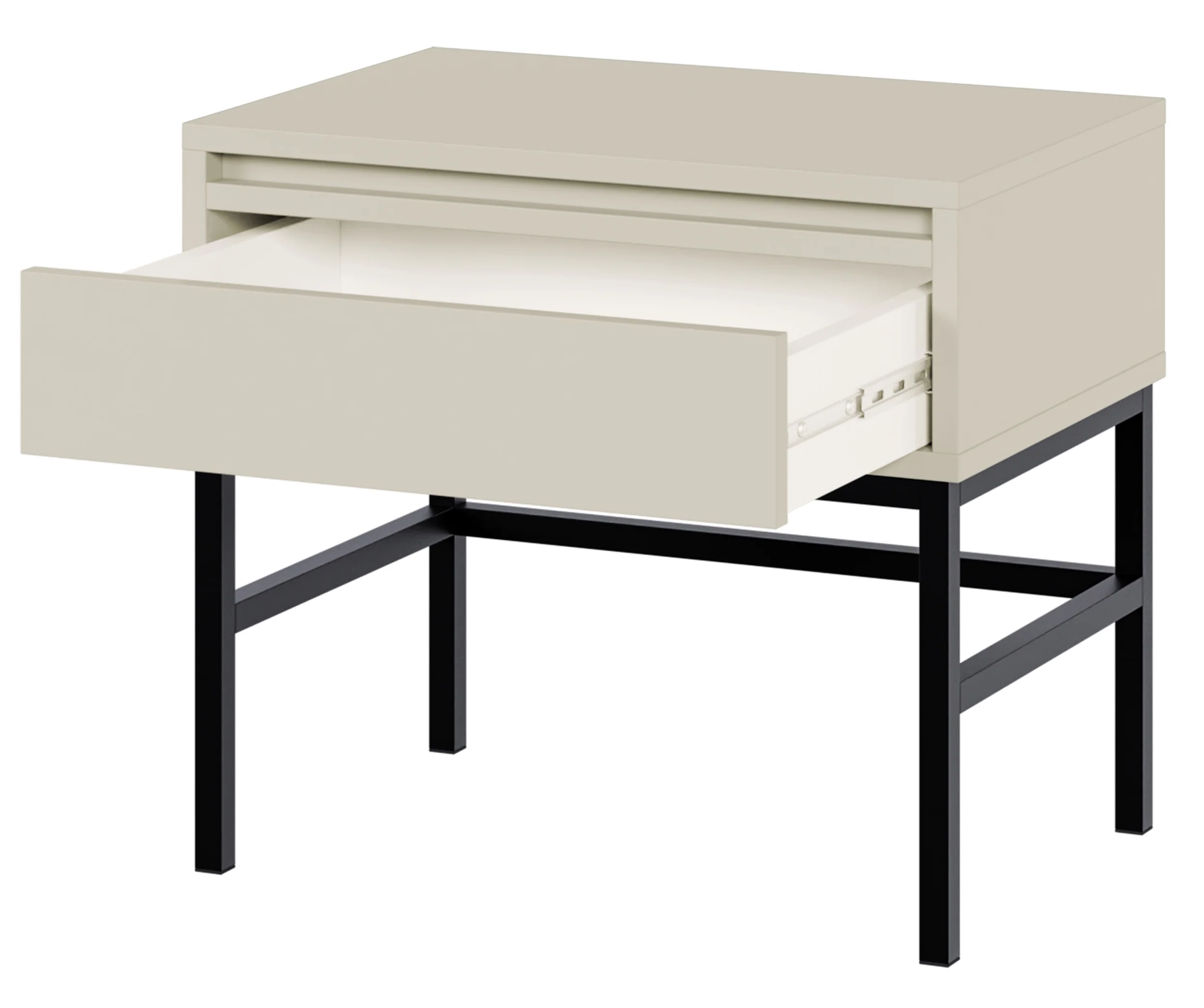 Szafka nocna Evo z szufladą i stelażem 50 cm kaszmir - Image 6