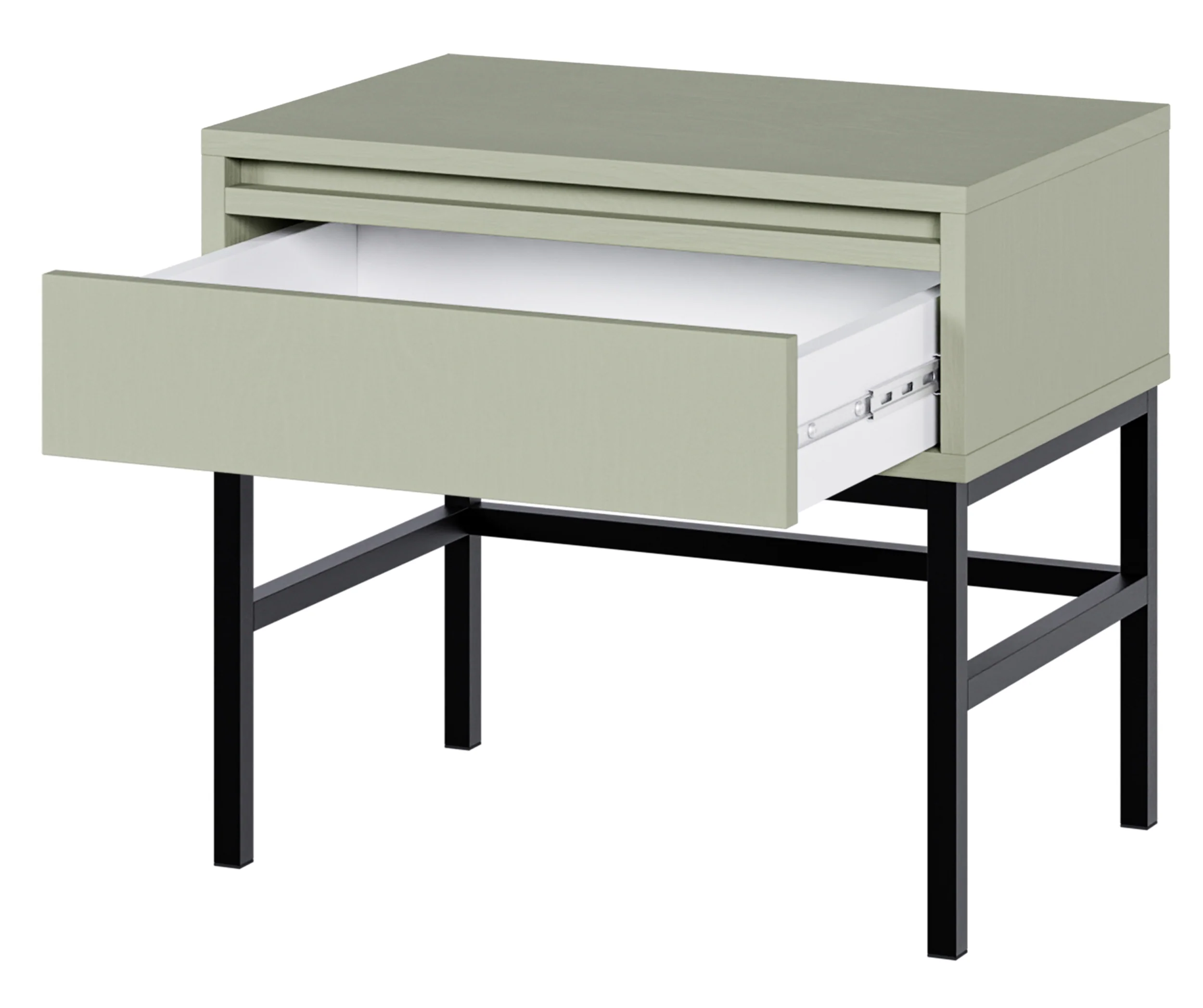 Szafka nocna Evo z szufladą i stelażem 50 cm Szałwiowy - Image 3