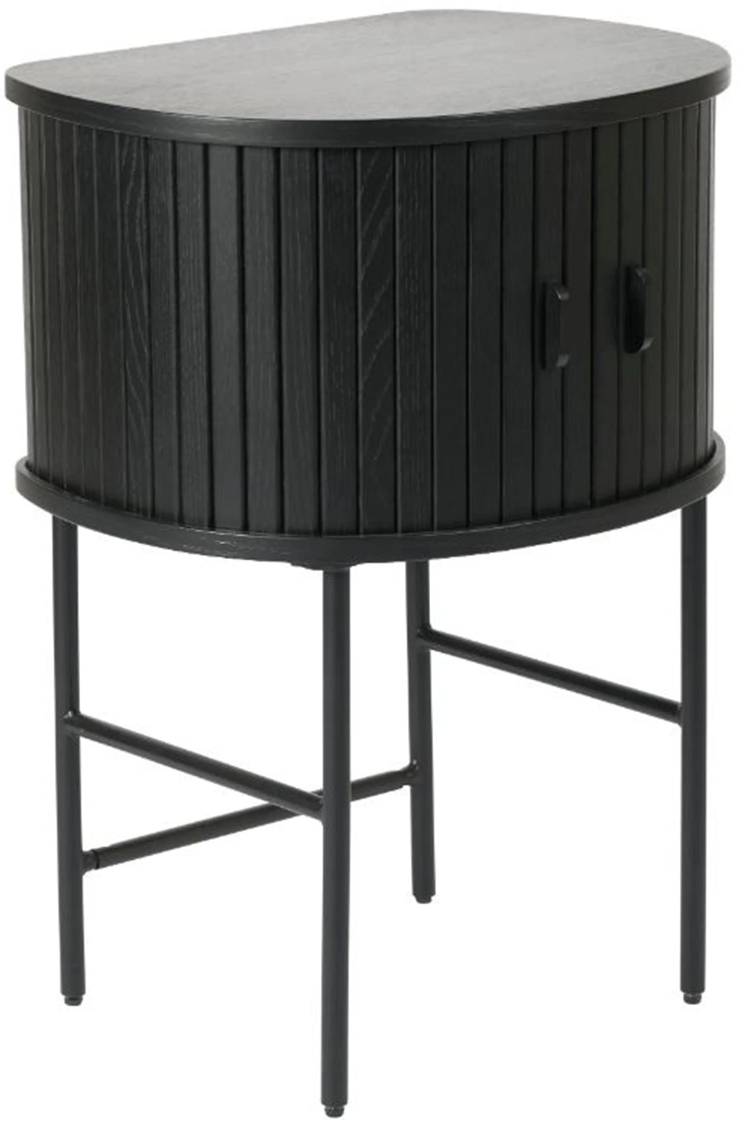 Szafka nocna Gativel 50x70 cm lamele dąb czarny