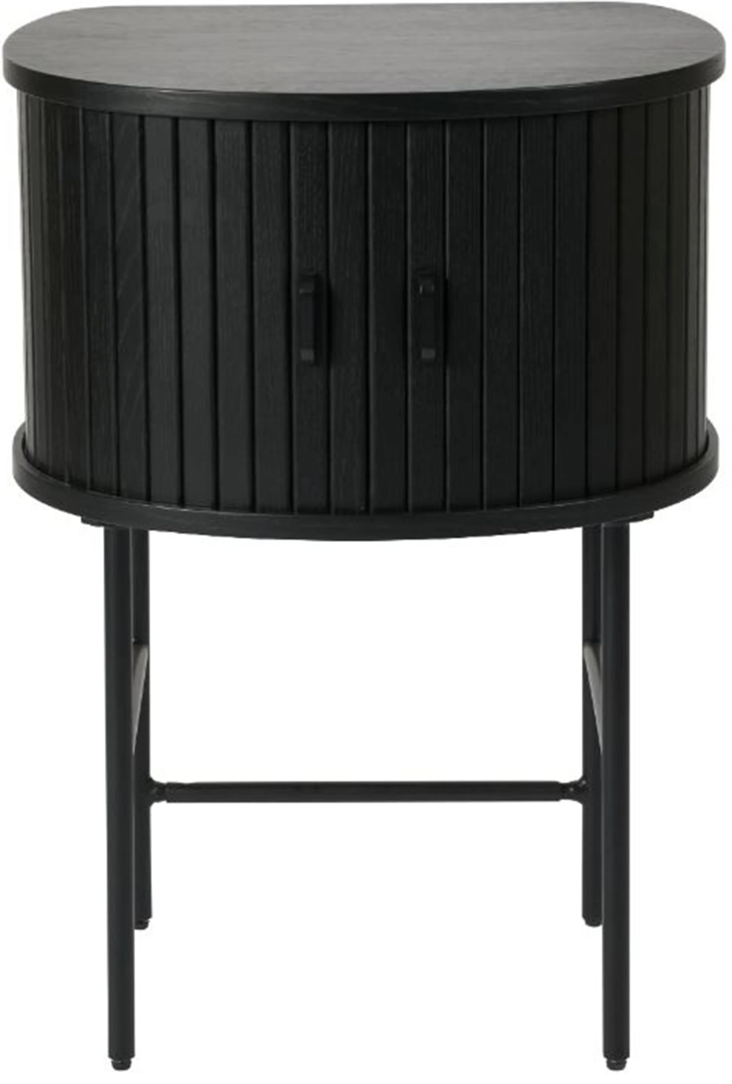 Szafka nocna Gativel 50x70 cm lamele dąb czarny - Image 2