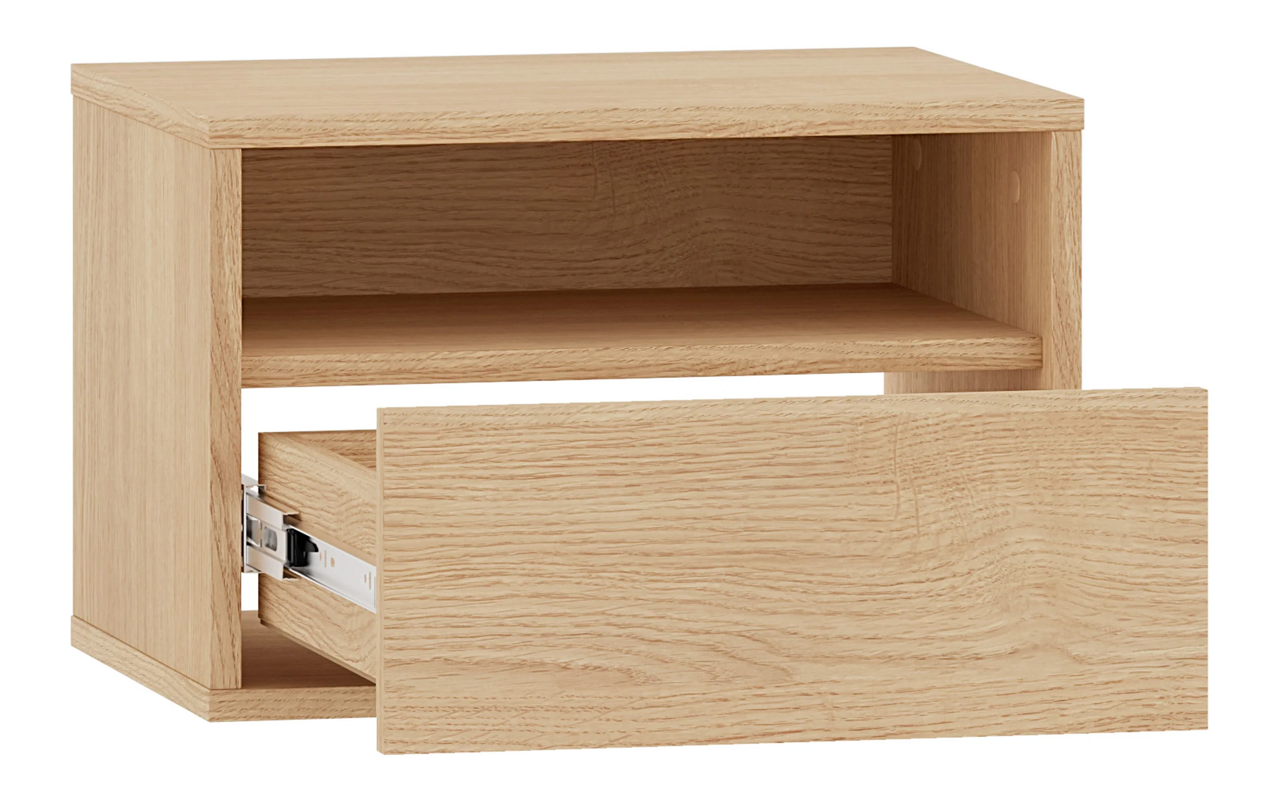 Szafka nocna Heggers wisząca z szufladą i wnęką 45 cm dąb mavelie - Image 3