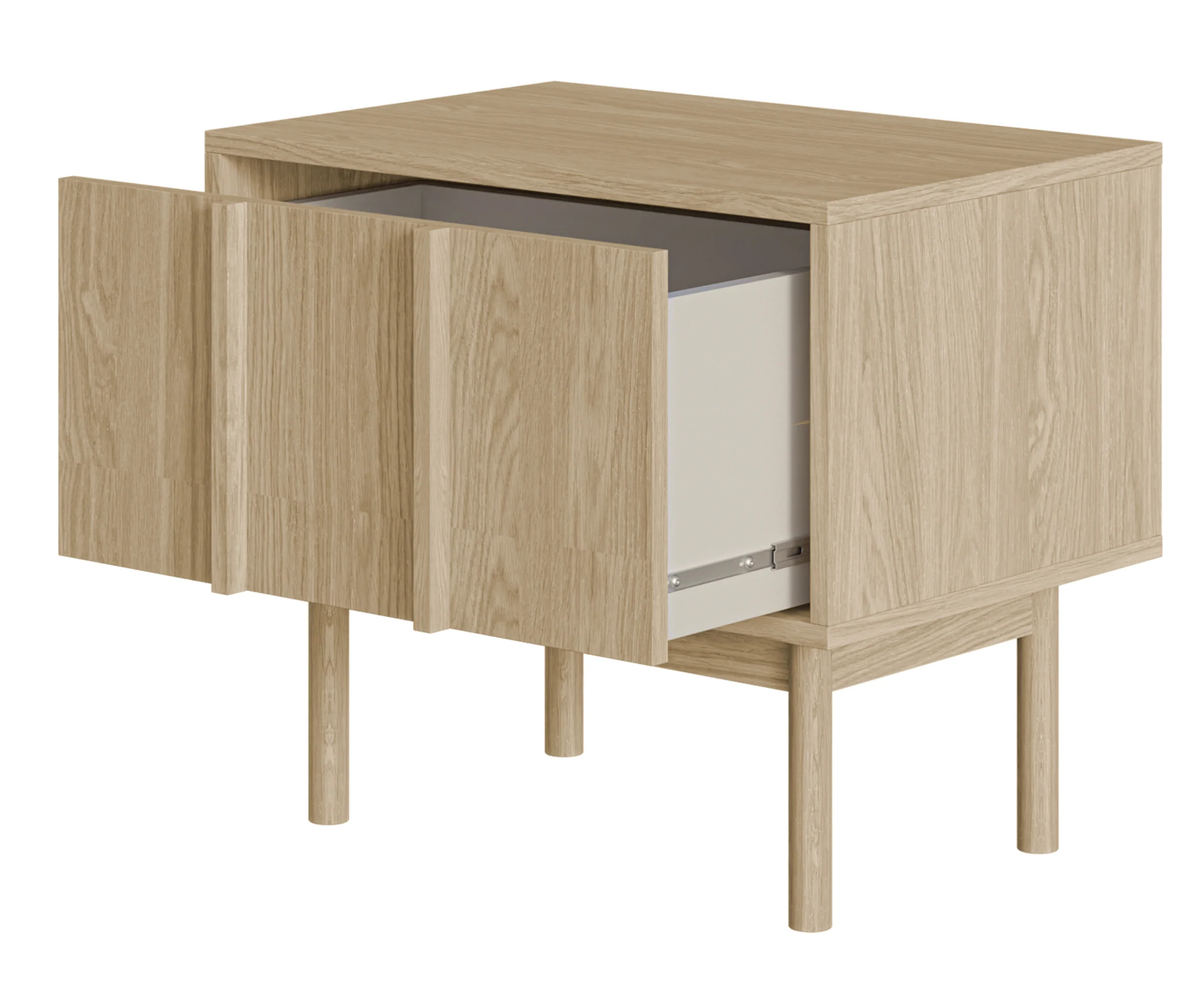 Szafka nocna Neksto z szufladą 58 cm Dąb olejowany - Image 6