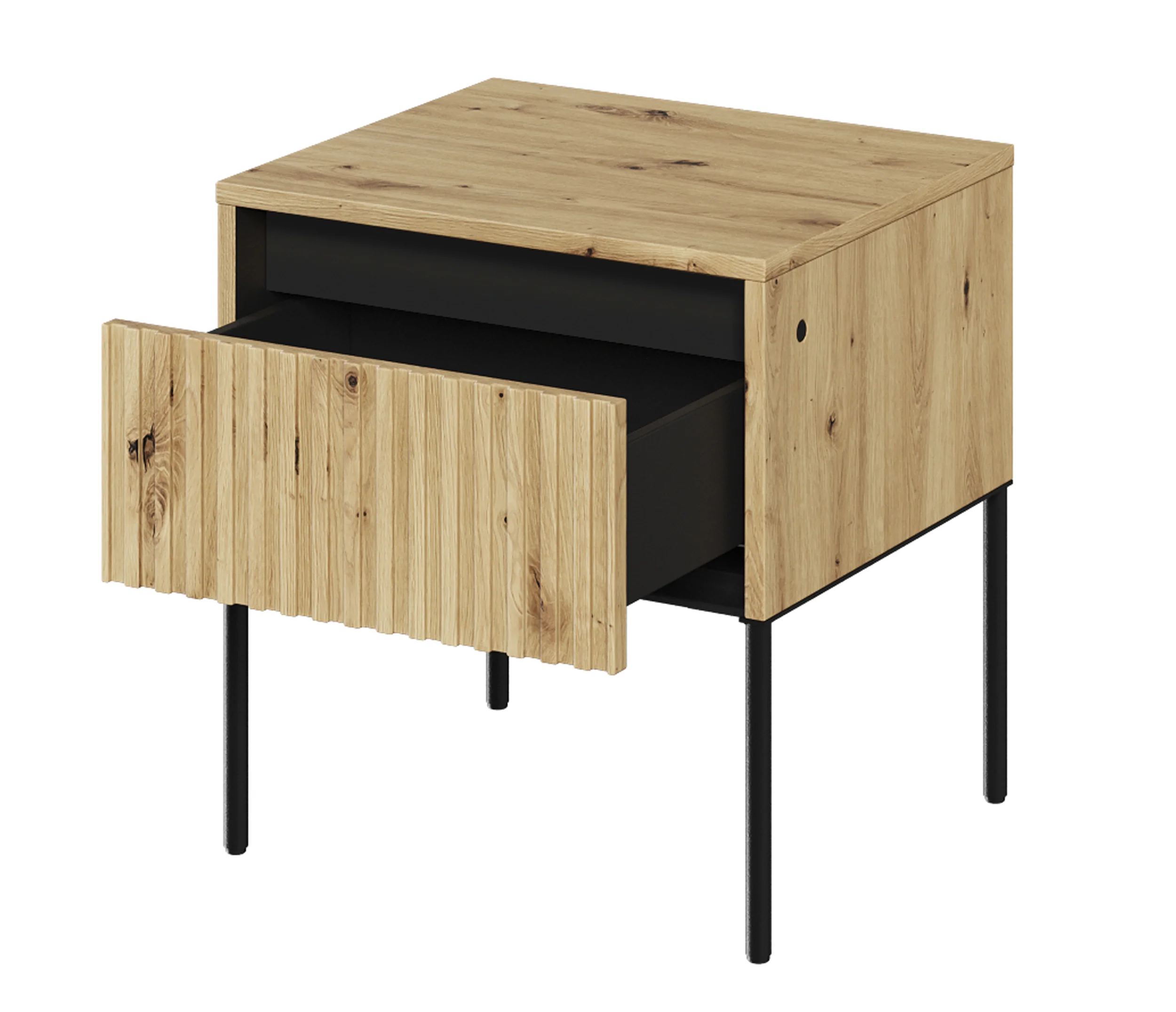 Szafka nocna Trend 46 cm z LED Dąb artisan - Image 2