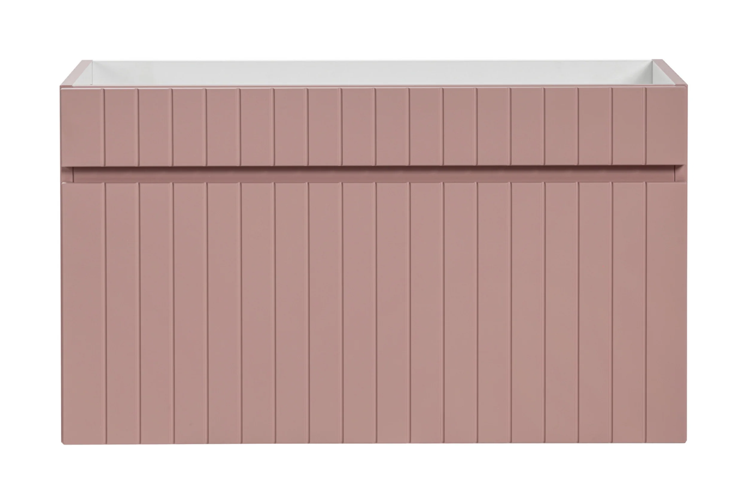 Szafka pod umywalkę Becialls 80 cm Różowa z blatem Dąb Evoke - Image 5