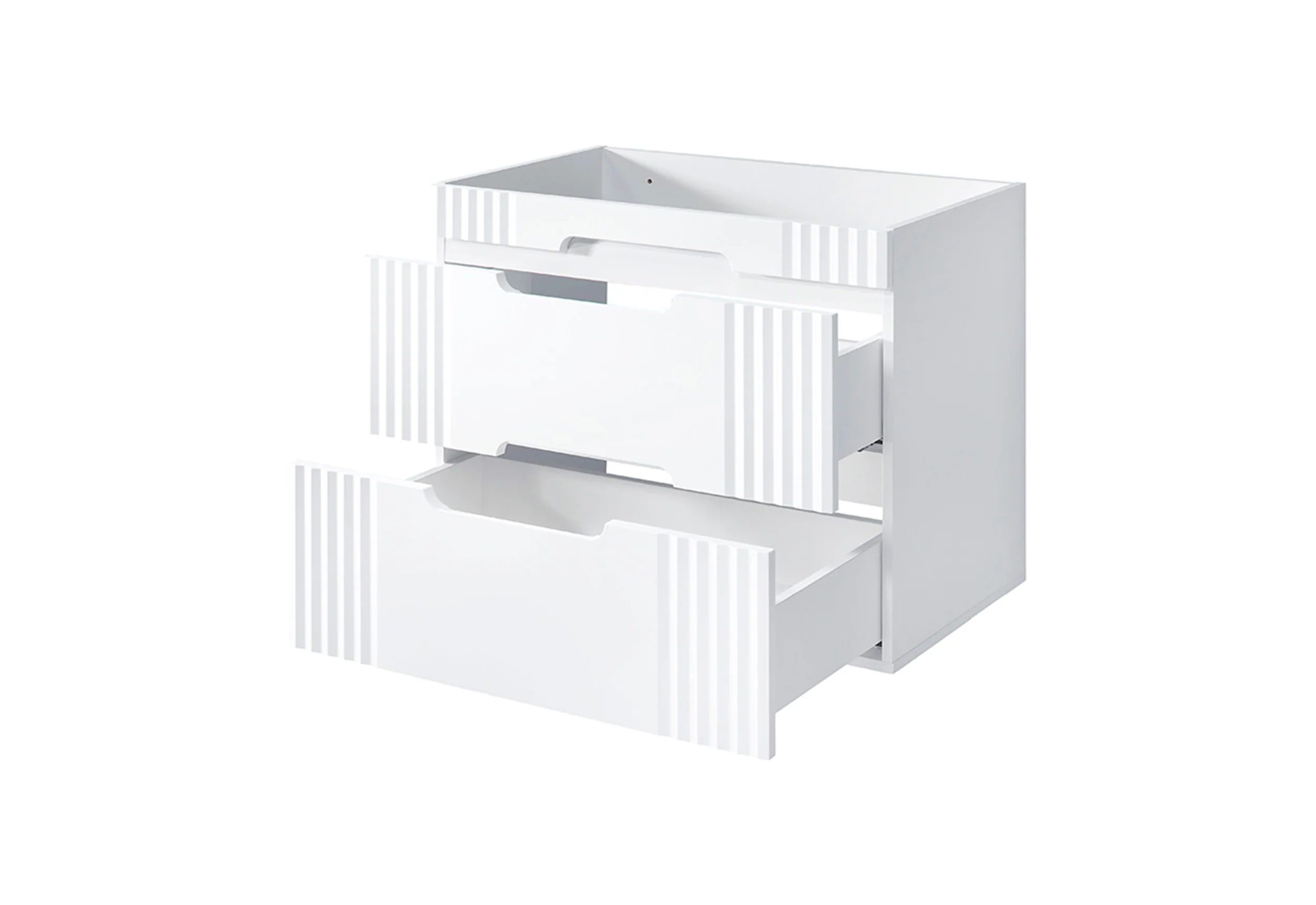 Szafka pod umywalkę Bridner 80 cm biała - Image 3