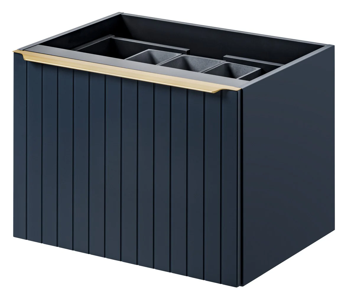 Szafka pod umywalkę Olimmi 80 cm granatowa lamele