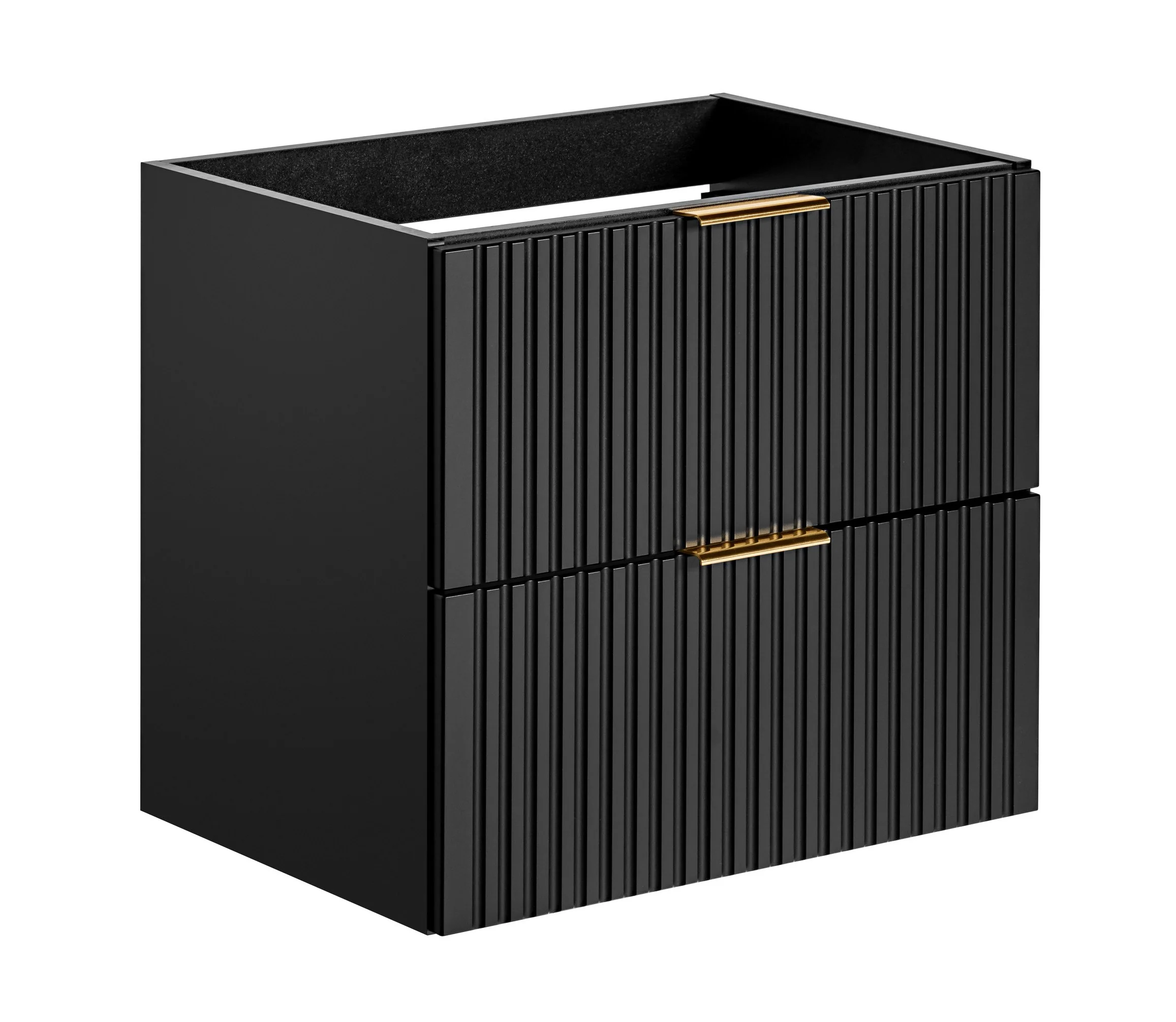 Szafka pod umywalkę Temirni 60 cm czarna lamele