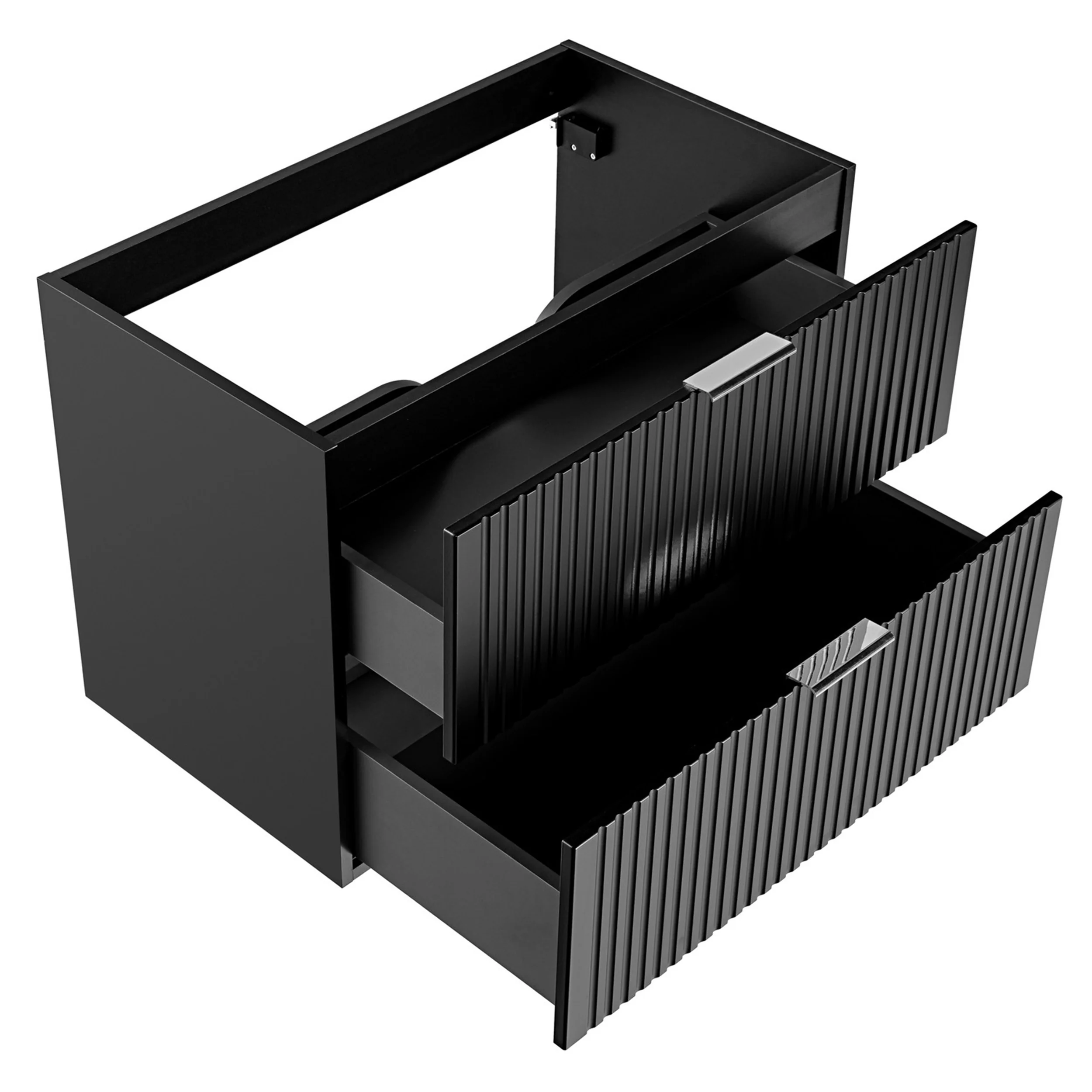 Szafka pod umywalkę Temirni 80 cm czarna lamele - Image 10