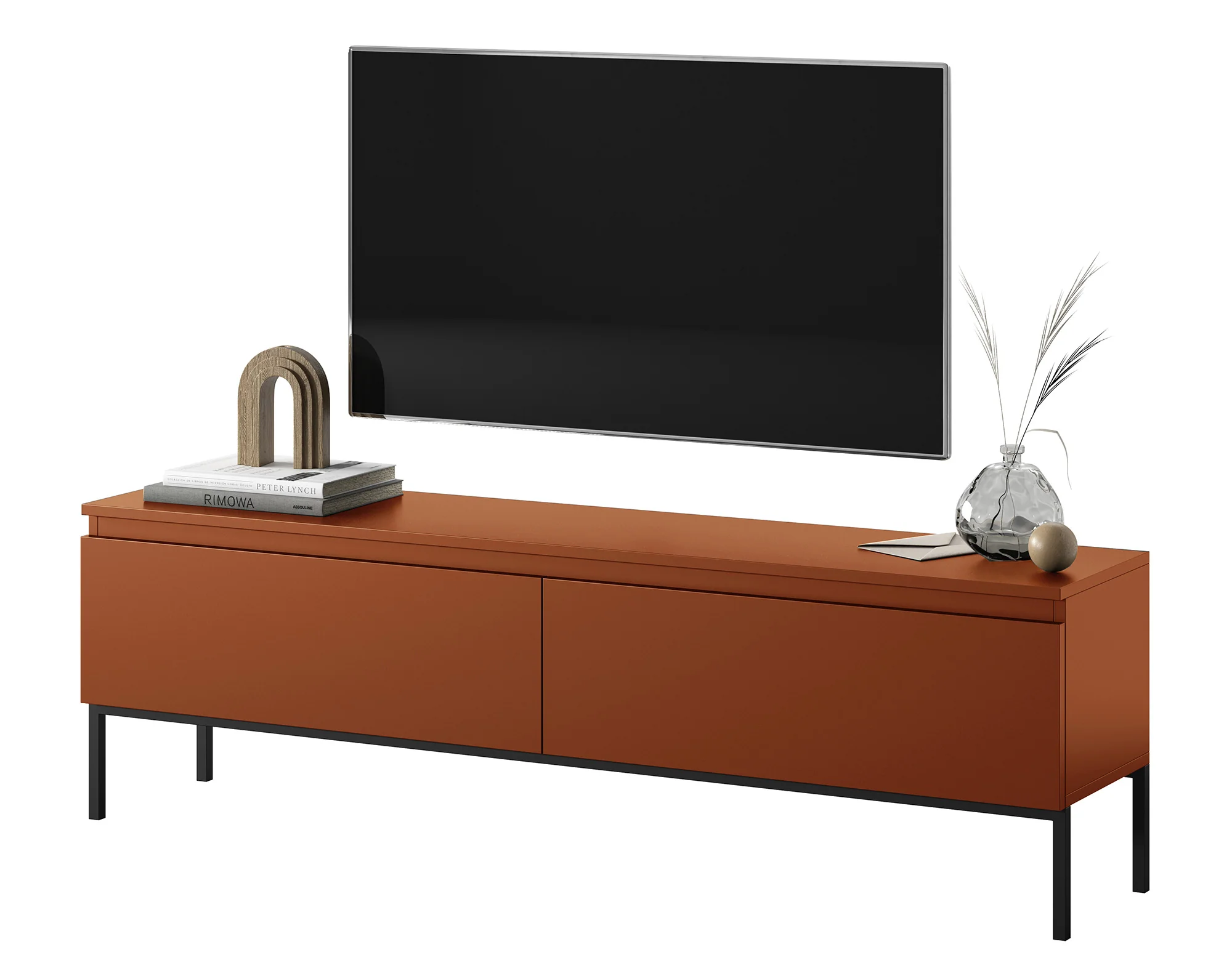 Szafka RTV Bemmi 150 cm Ceglasty - Image 4