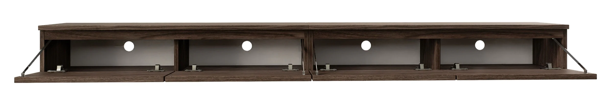 Szafka RTV Bemmi Slim wisząca 200 cm orzech wisconsin - Image 3