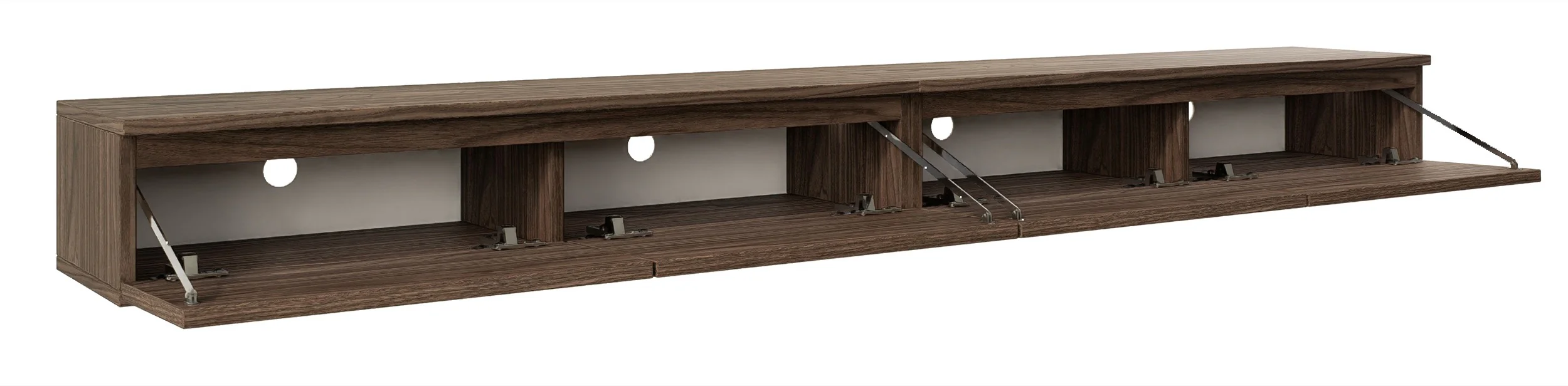 Szafka RTV Bemmi Slim wisząca 200 cm orzech wisconsin - Image 6