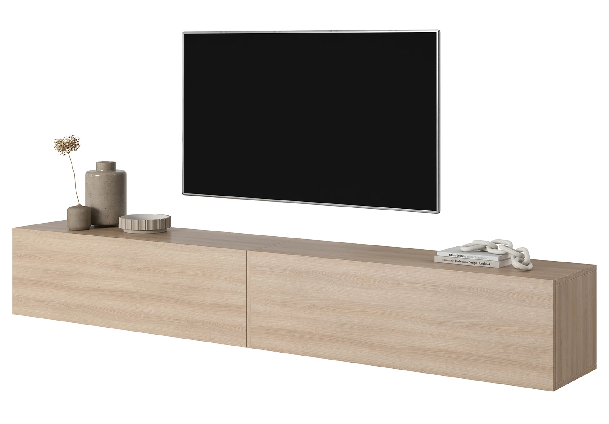Szafka RTV Bisira 200 cm Dąb Lindberg