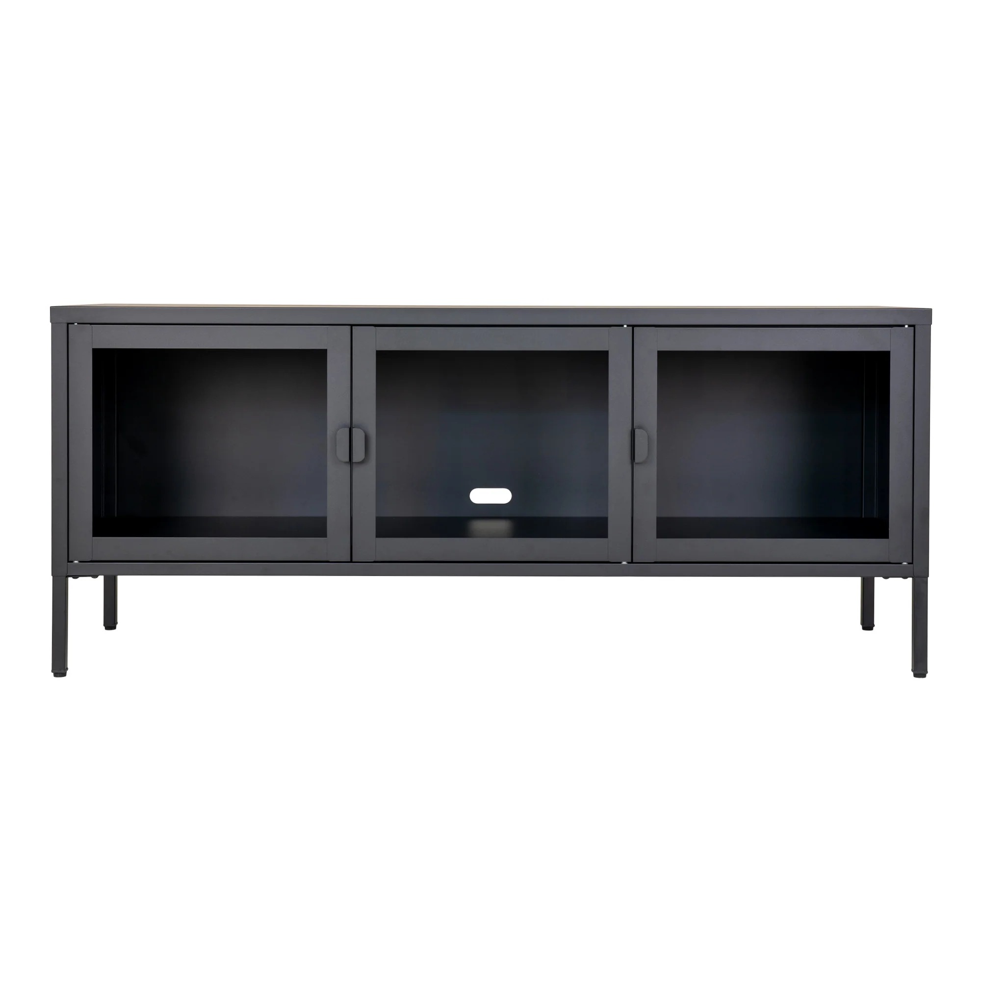Szafka RTV Centho 130 cm czarna - Image 2