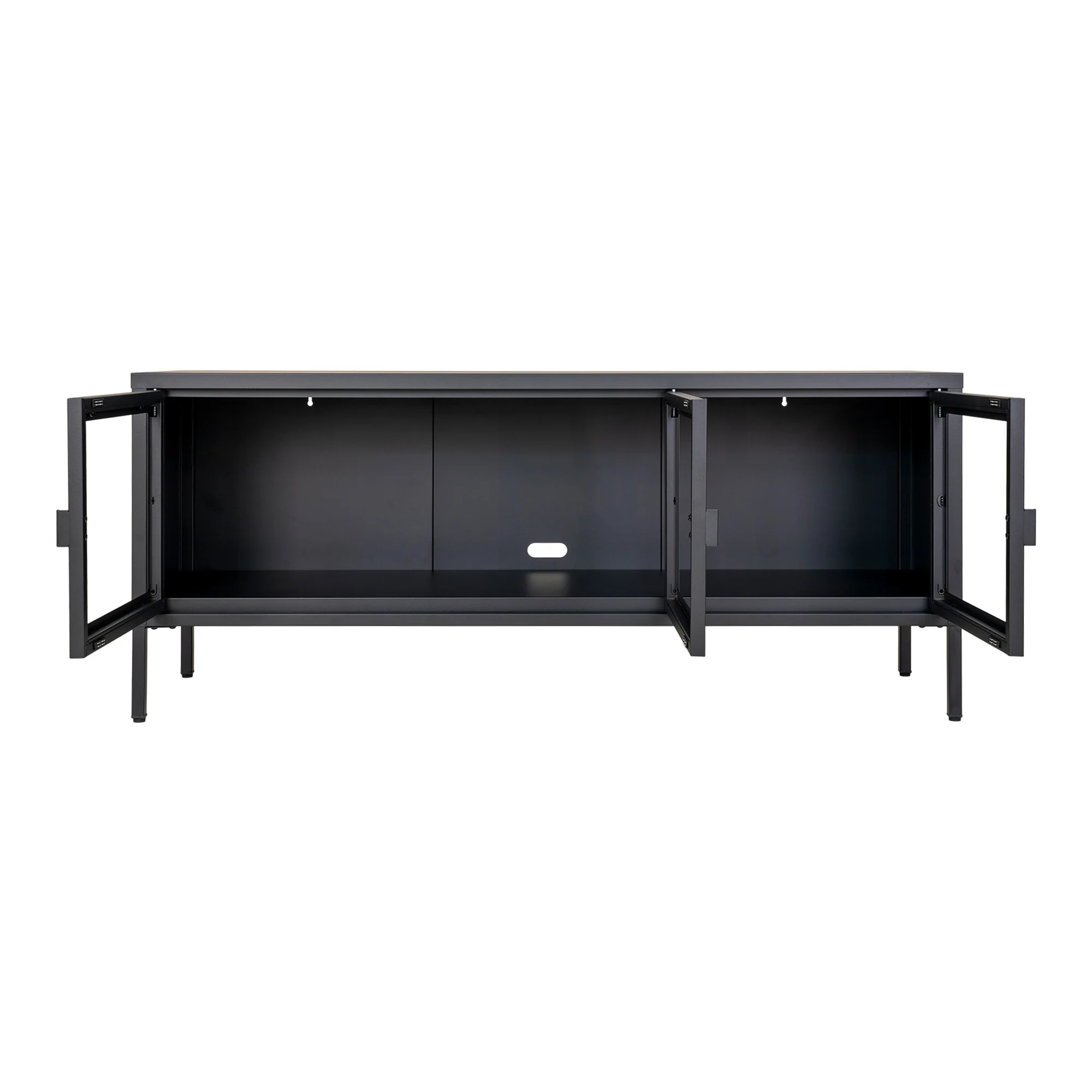 Szafka RTV Centho 130 cm czarna - Image 4