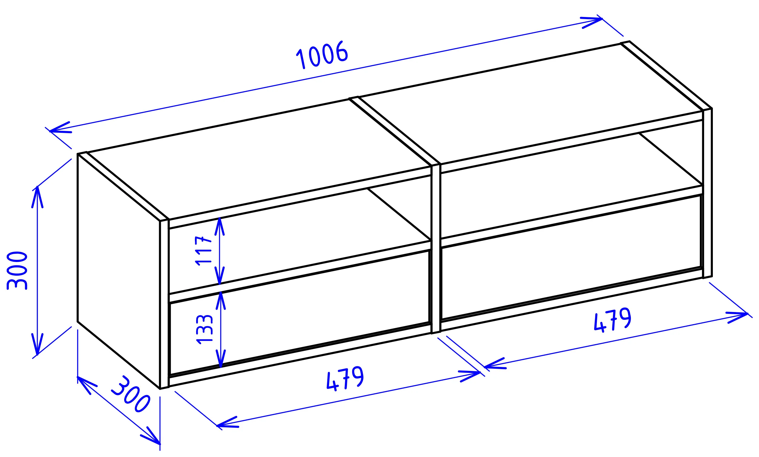 Szafka RTV Framme wisząca z dwiema klapami i wnękami 100 cm dąb lindberg - Image 6