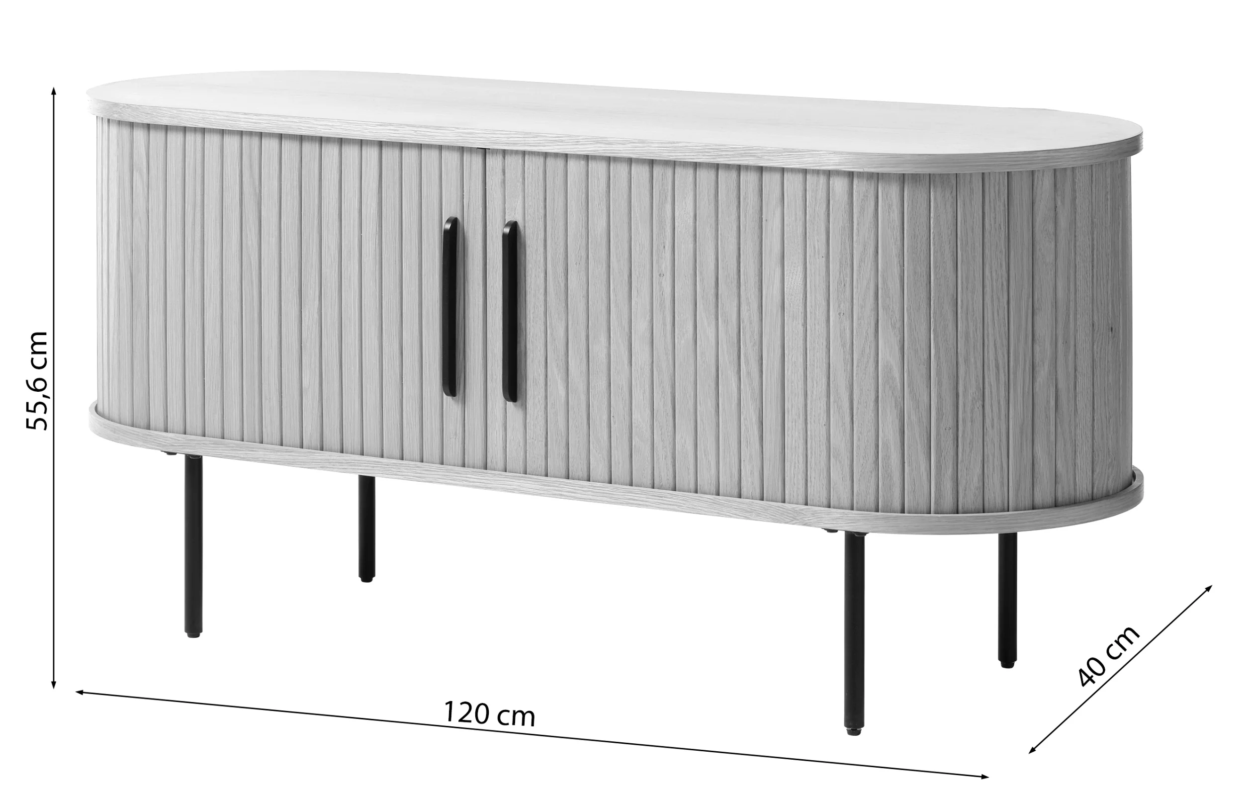 Szafka RTV Gativel 120 cm dąb palony - Image 6
