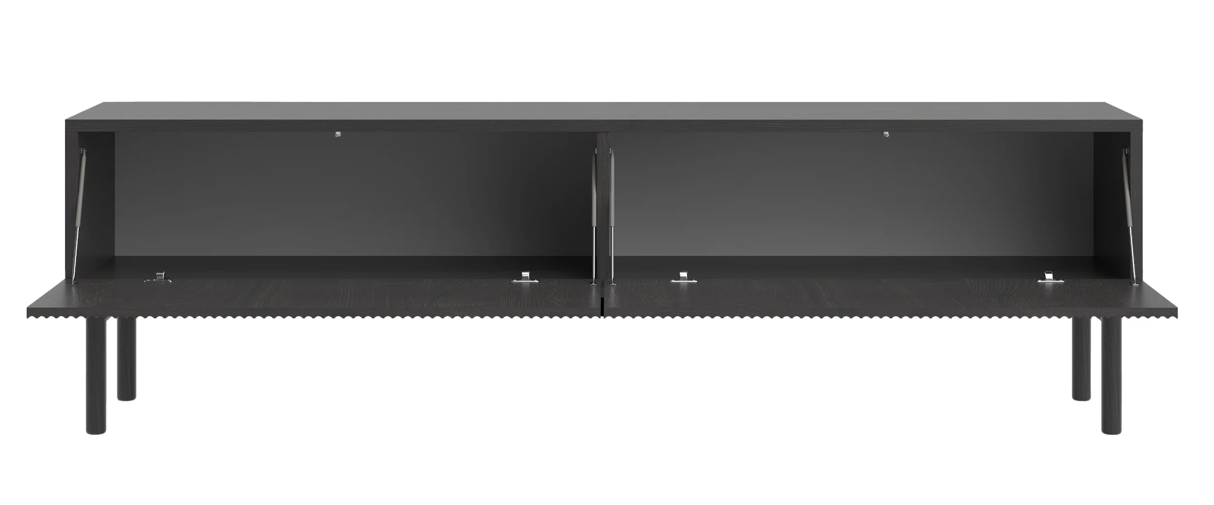 Szafka RTV Nolie 175 cm stojąca Jesion Portland Czarny - Image 4