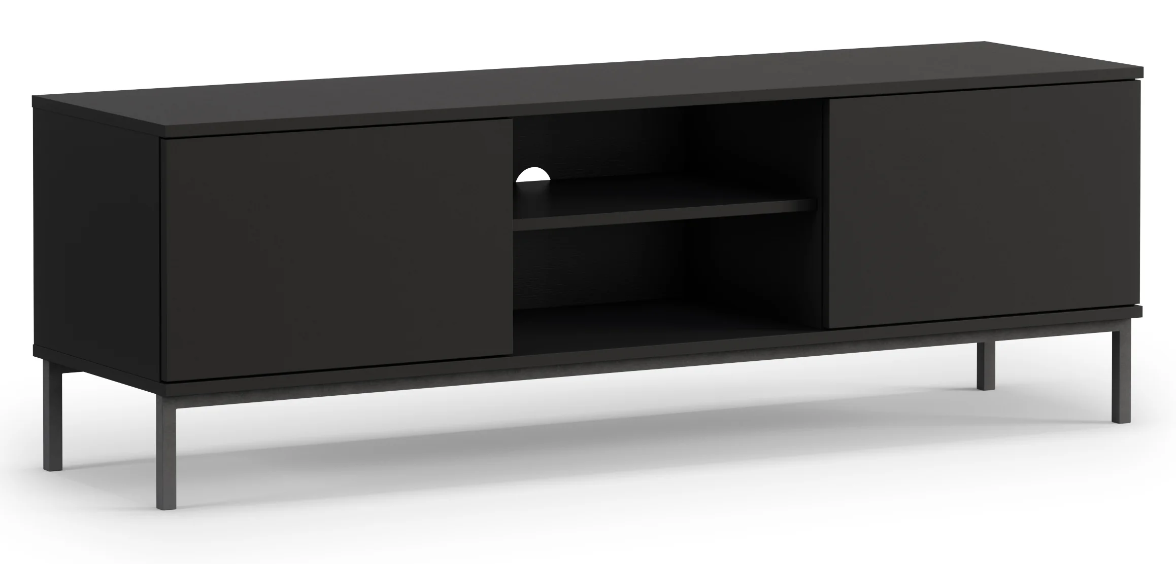 Szafka RTV Perila 150 cm czarna