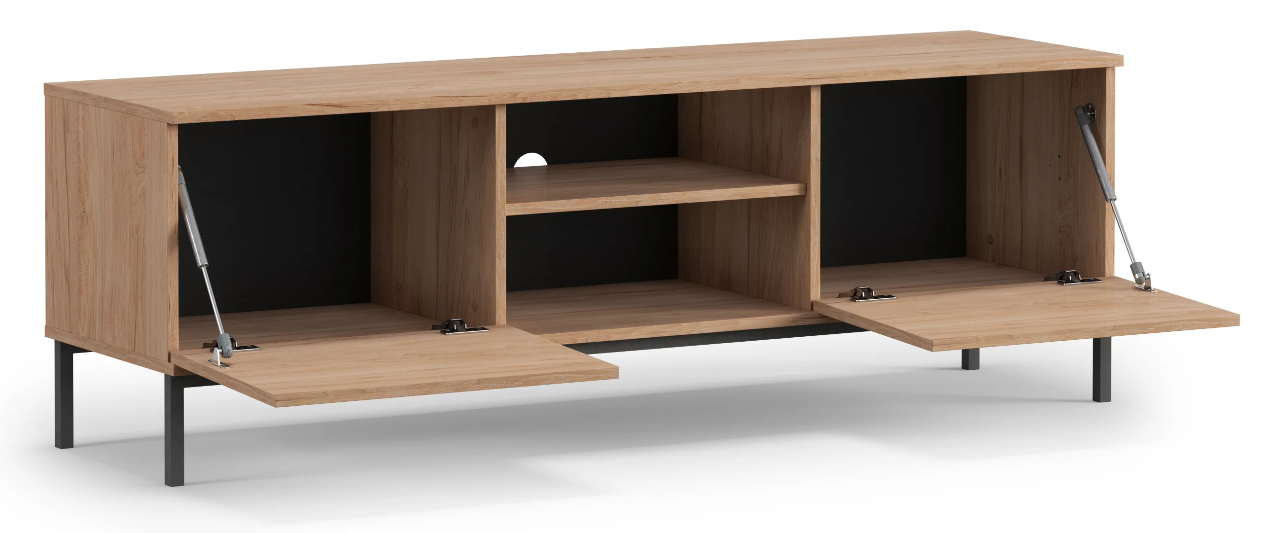 Szafka RTV Perila 150 cm hikora - Image 4