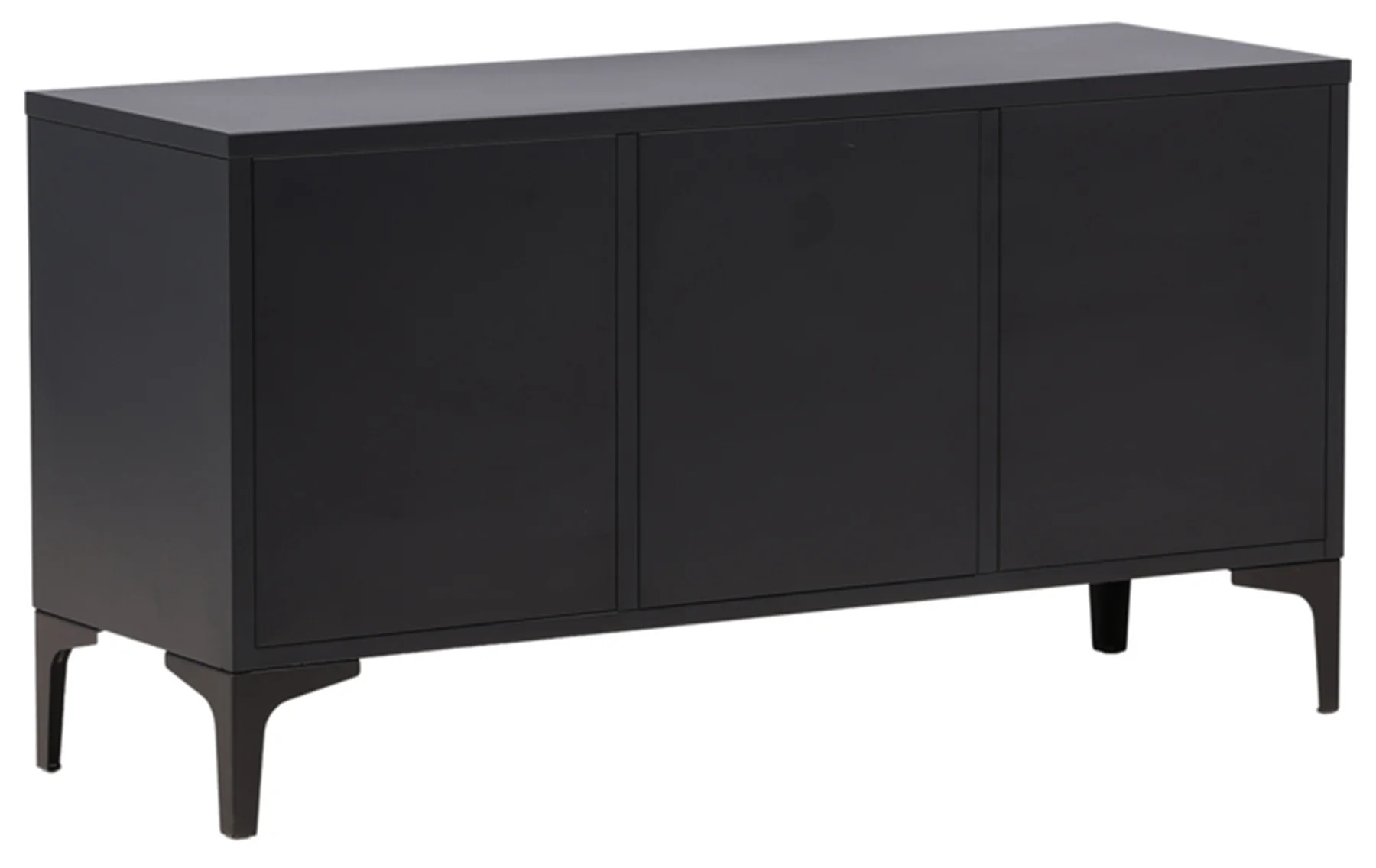 Szafka RTV Piring 120 cm czarna metalowa - Image 6