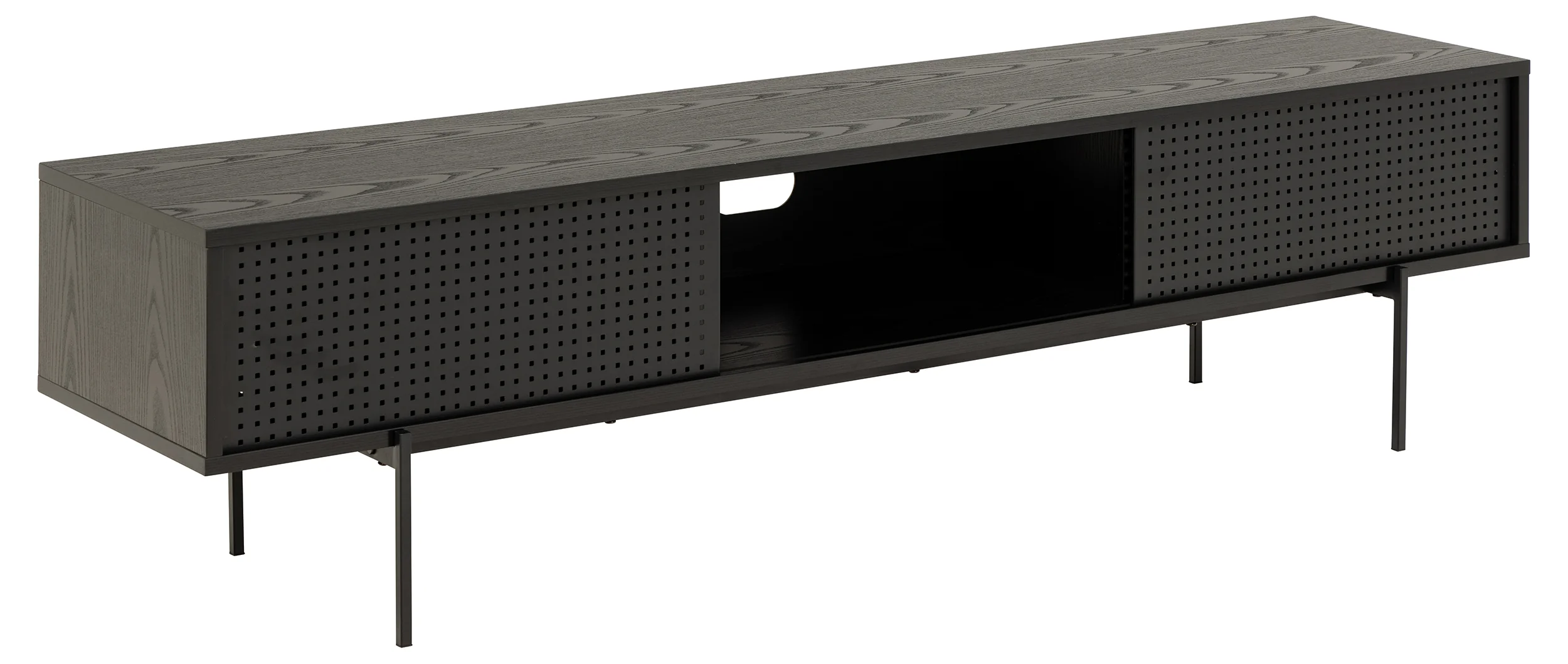 Szafka RTV Santov 180 cm czarna