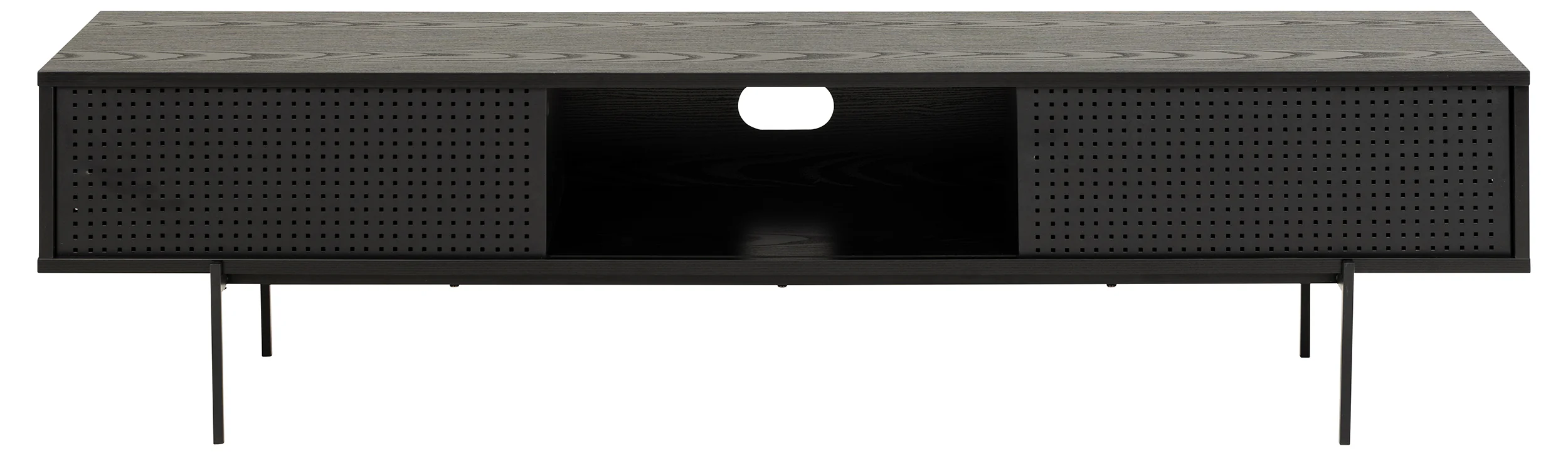 Szafka RTV Santov 180 cm czarna - Image 4