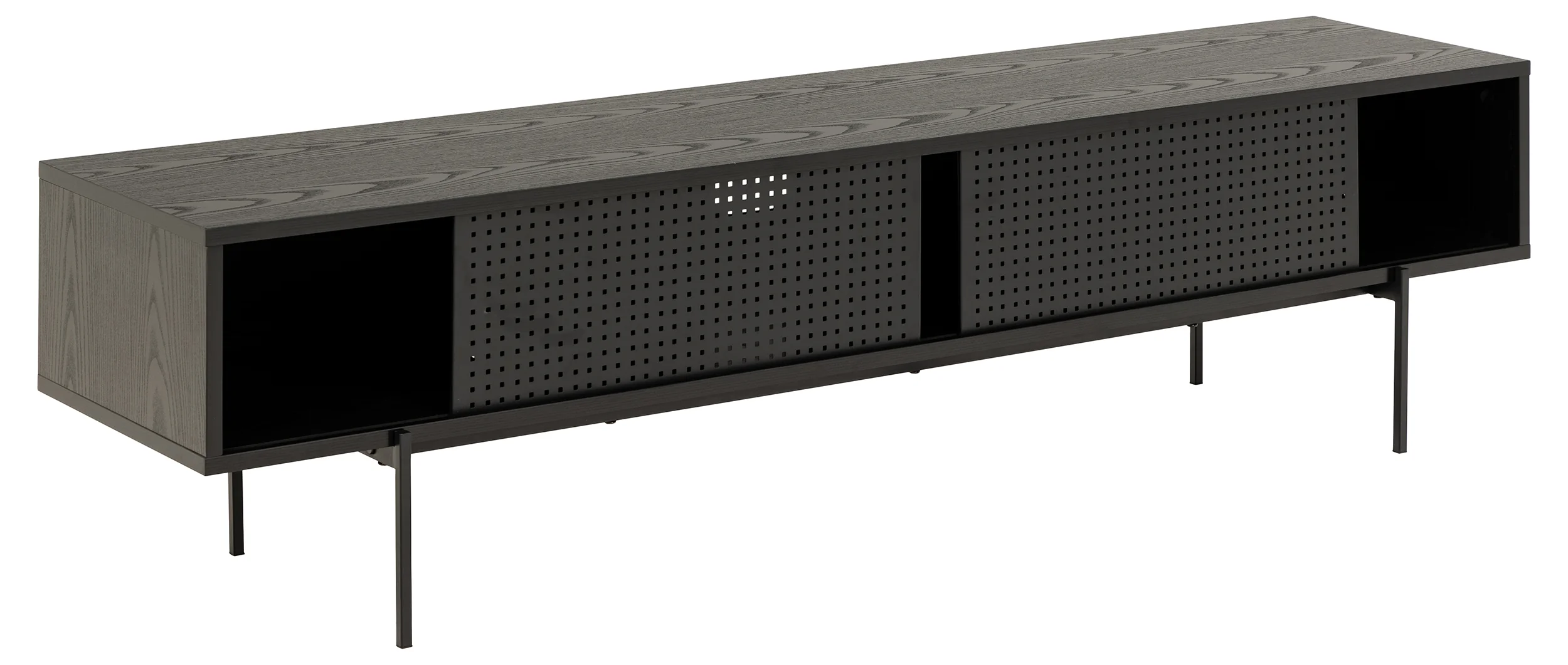 Szafka RTV Santov 180 cm czarna - Image 5
