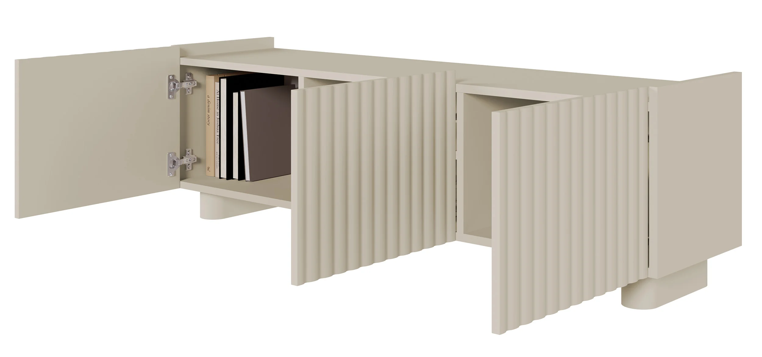 Szafka RTV trzydrzwiowa Fiorra 144 cm kaszmir - Image 8