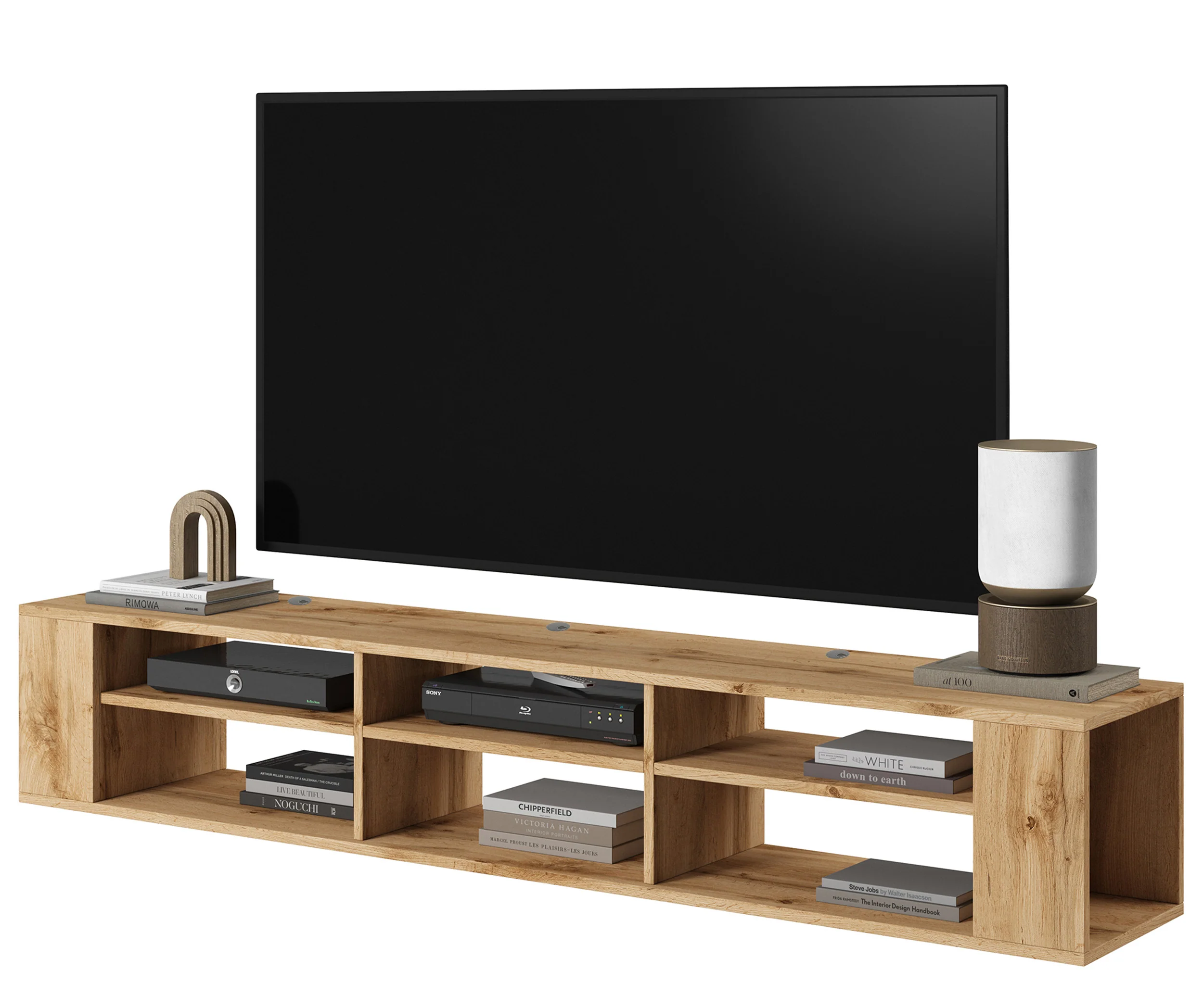 Szafka RTV Wall 175 cm Dąb wotan - Image 2