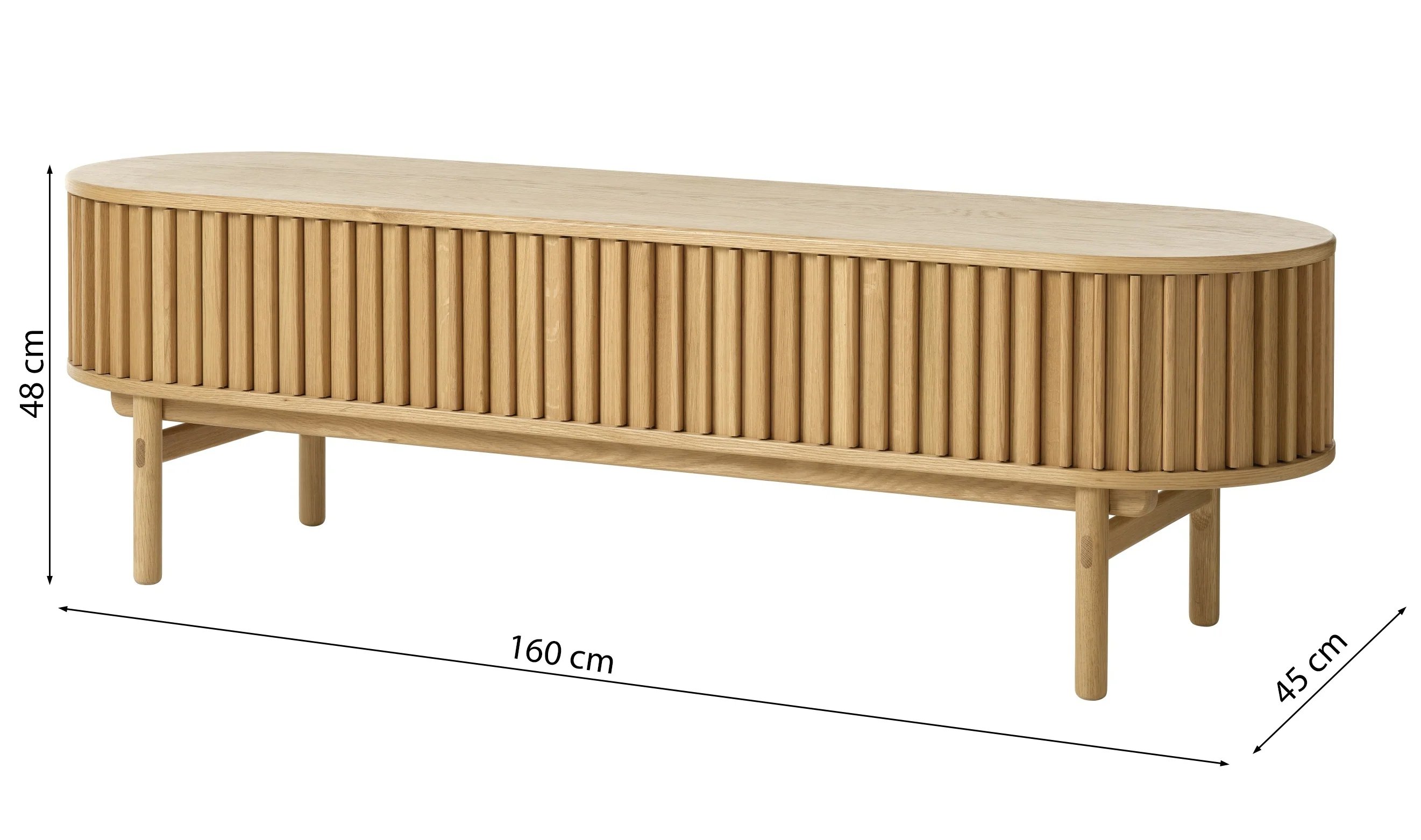 Szafka RTV Yoffers 160 cm dąb - Image 6