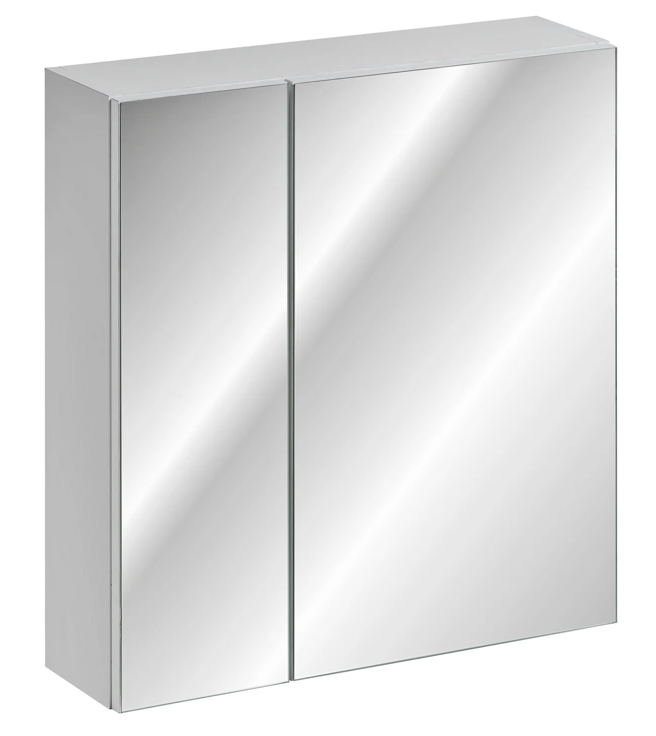 Szafka wisząca Jamarti z lustrem 60 cm biała