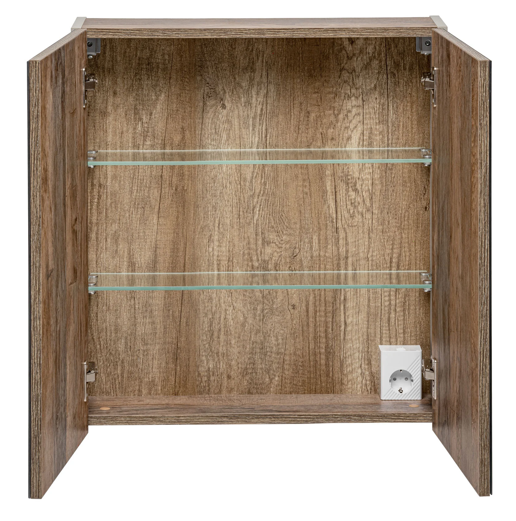 Szafka wisząca Olimmi z lustrem 60 cm szara / dąb santa - Image 7