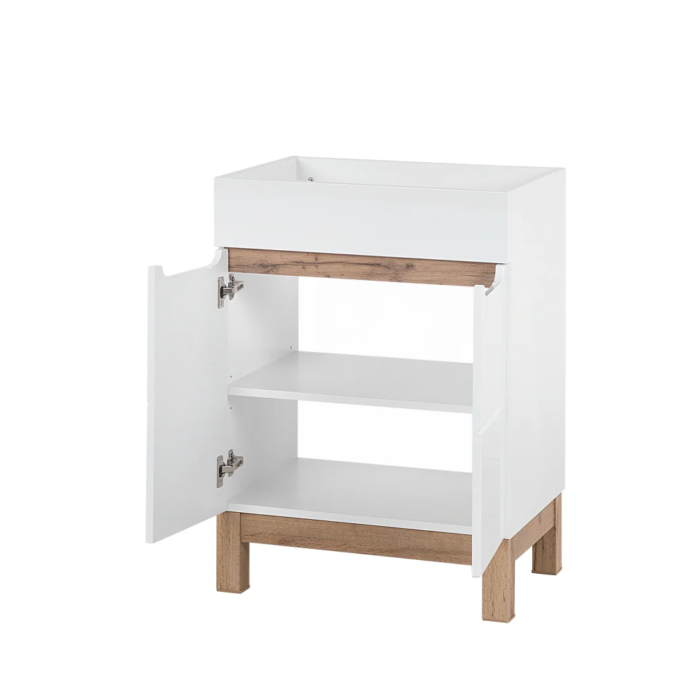 Szafka z umywalką Jakkarta biała 60 cm - Image 6
