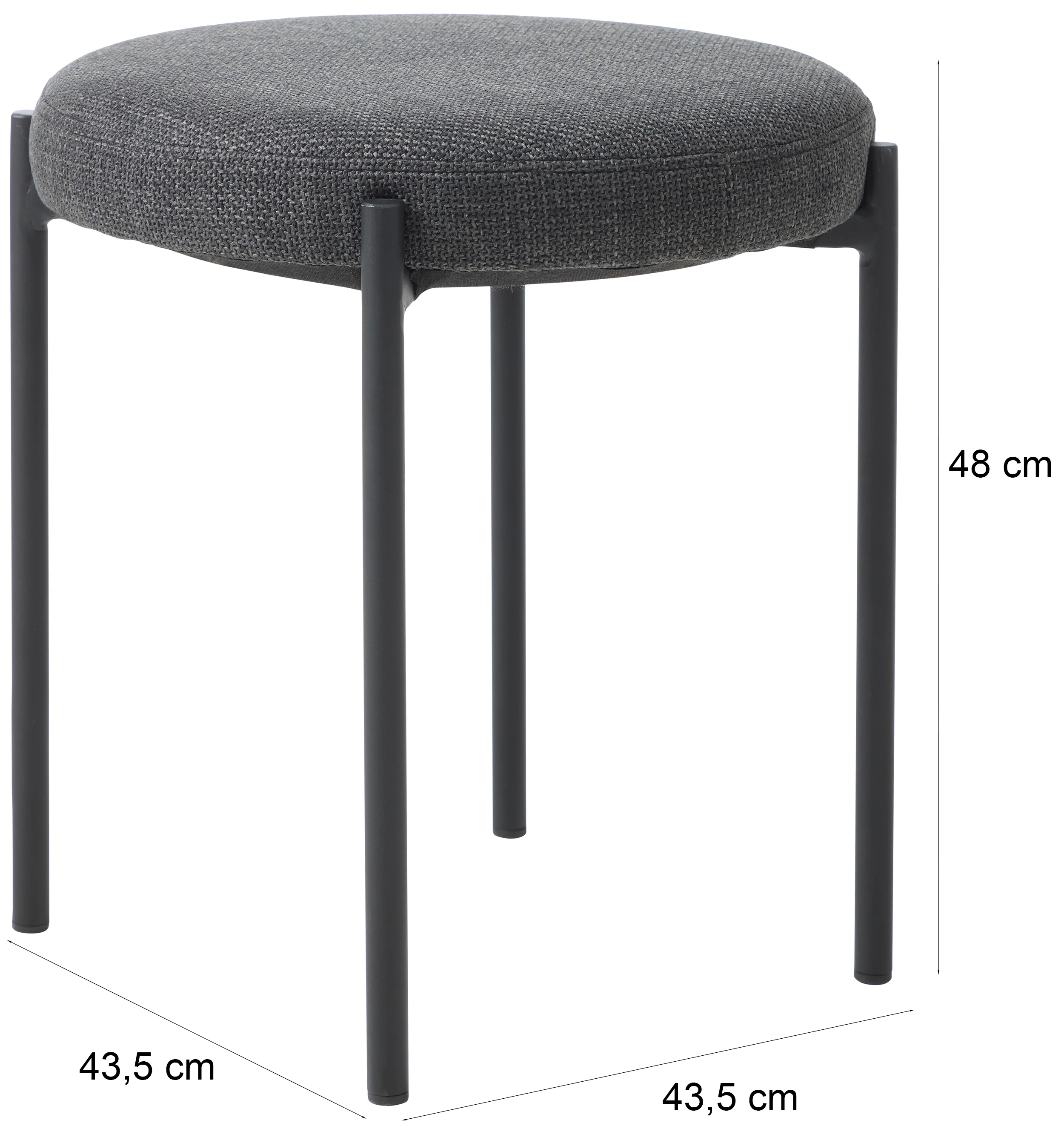 Taboret z tapicerowanym siedziskiem Pelican oliwkowy - Image 4