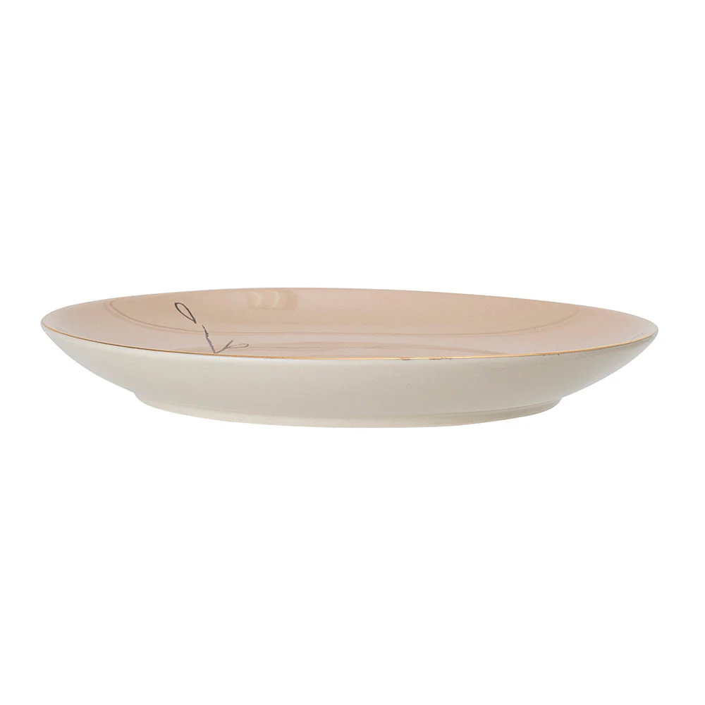 Talerz Bloomingville Juhana z kamionki brązowy średnica 22 cm - Image 2