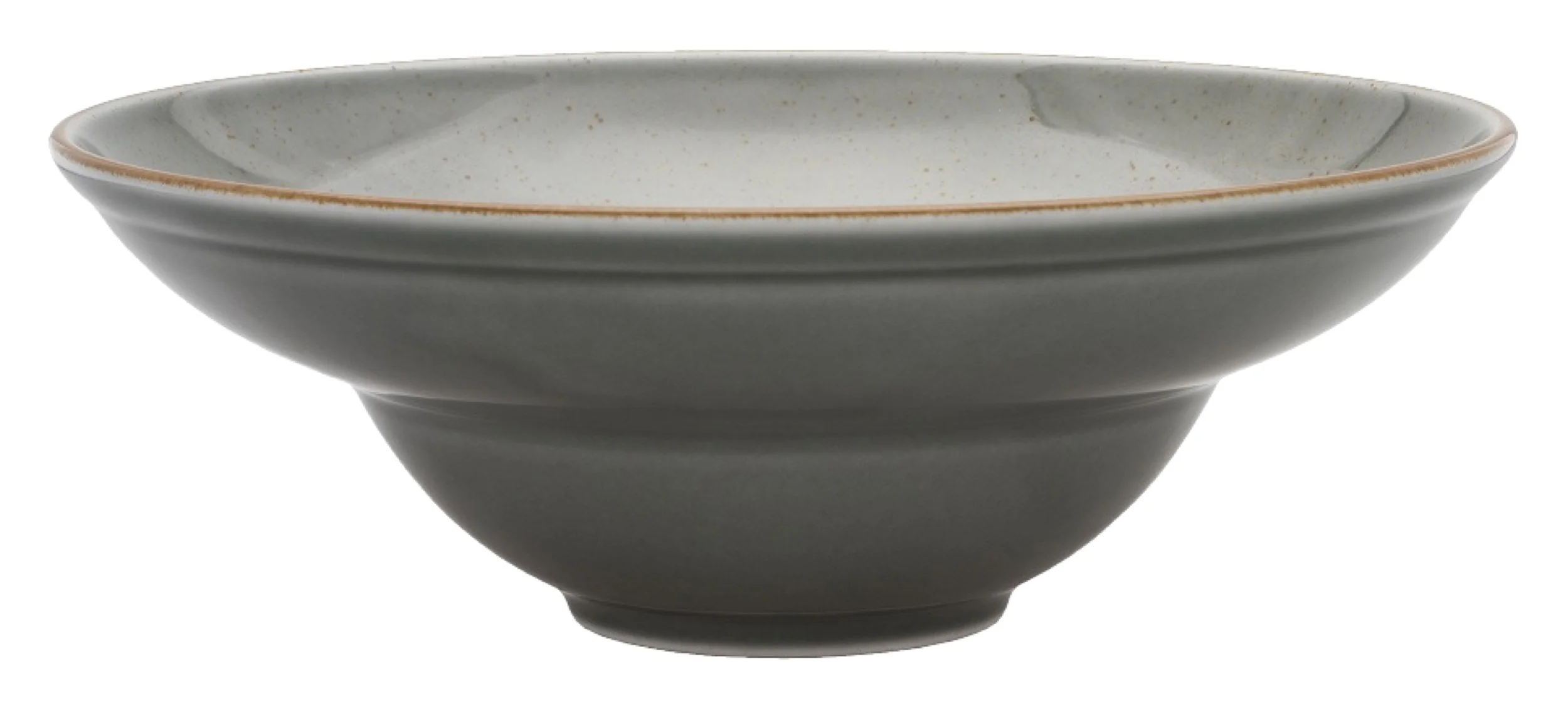 Talerz głęboki do pasty porcelanowy Art. 26 cm ciemnoszary