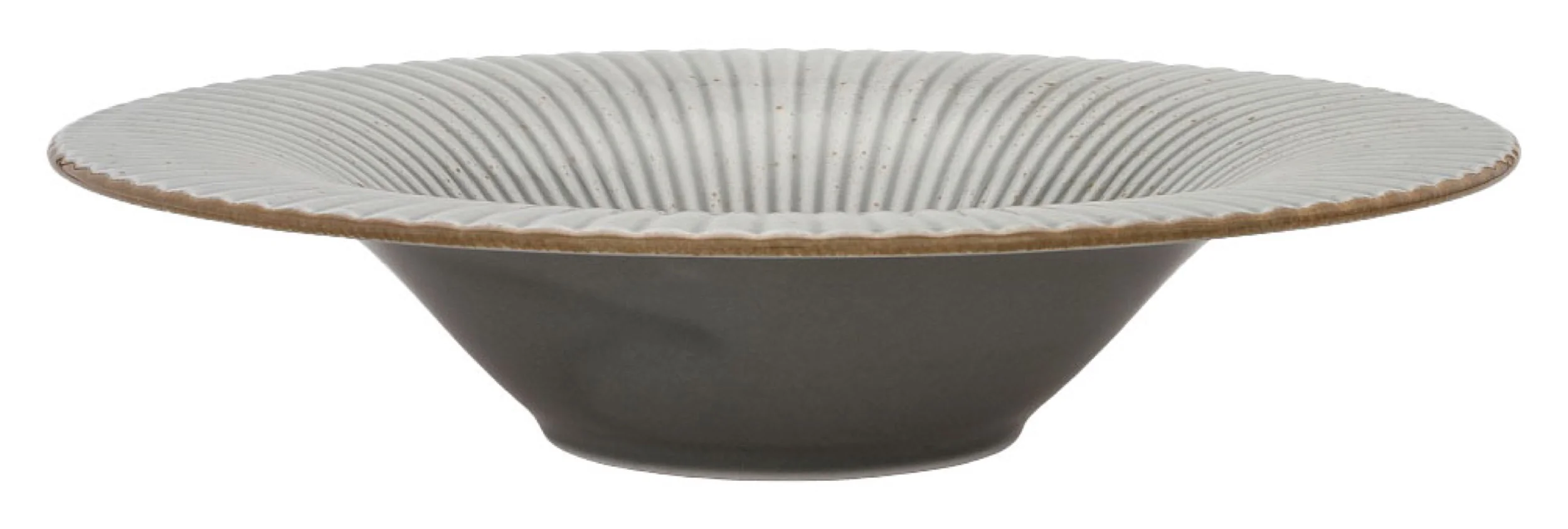Talerz głęboki do pasty porcelanowy Art. 30 cm ciemnoszary